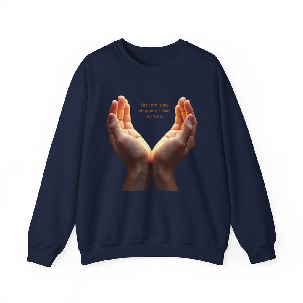 Heartfelt Hands Crewneck Sweatshirt, Inspirational Sweatshirt, Gift for Friends, Cozy Layer, Intention Sweatshirt, Relaxed Fit