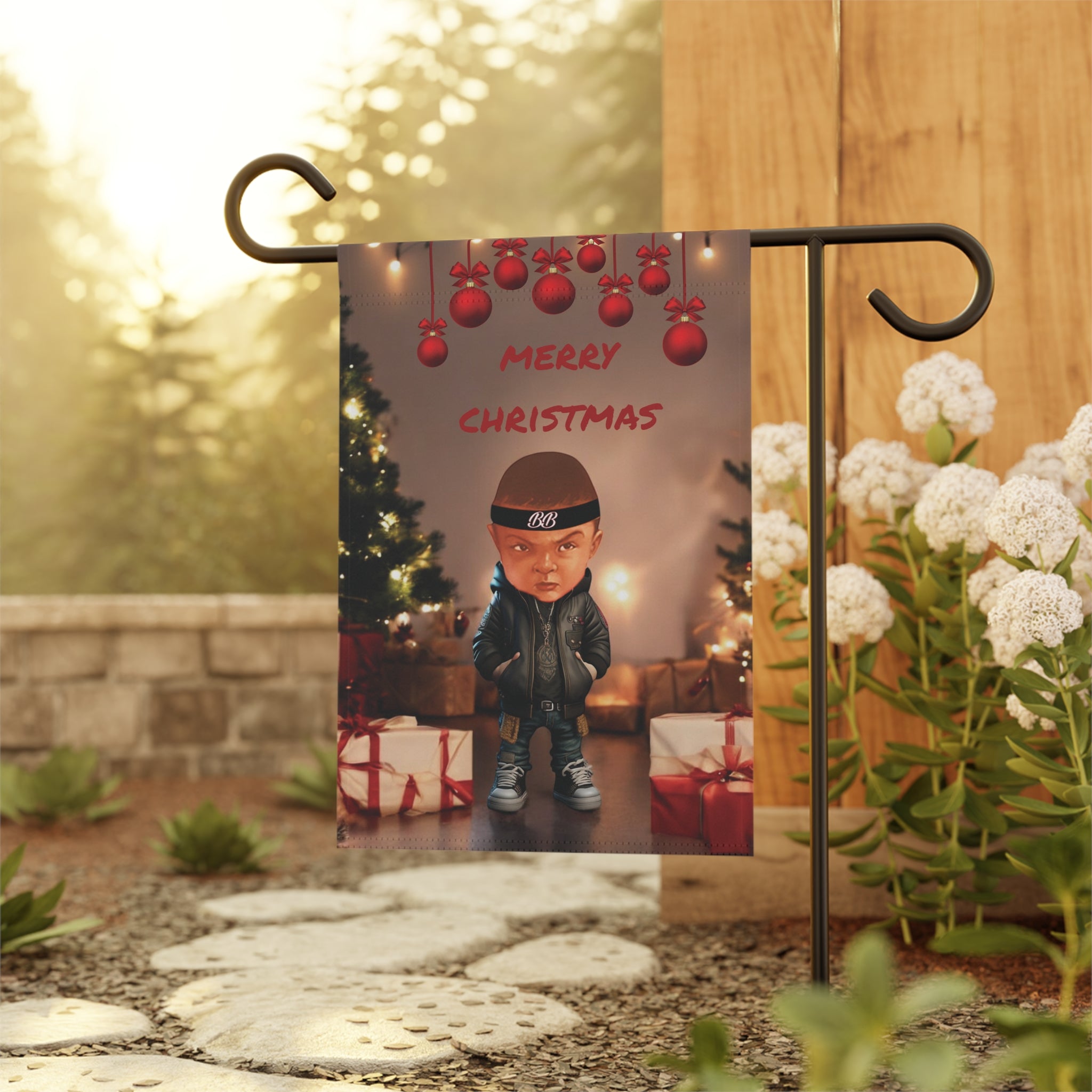 Garden Banner - Christmas Baby Welcome Sign