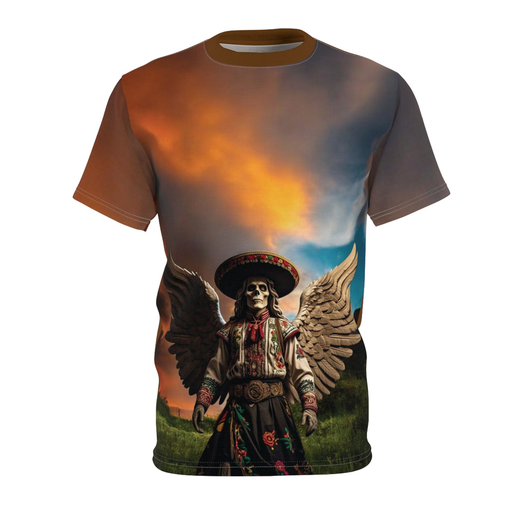 Camiseta “Catrina Alada” Atardecer – Arte Mexicano