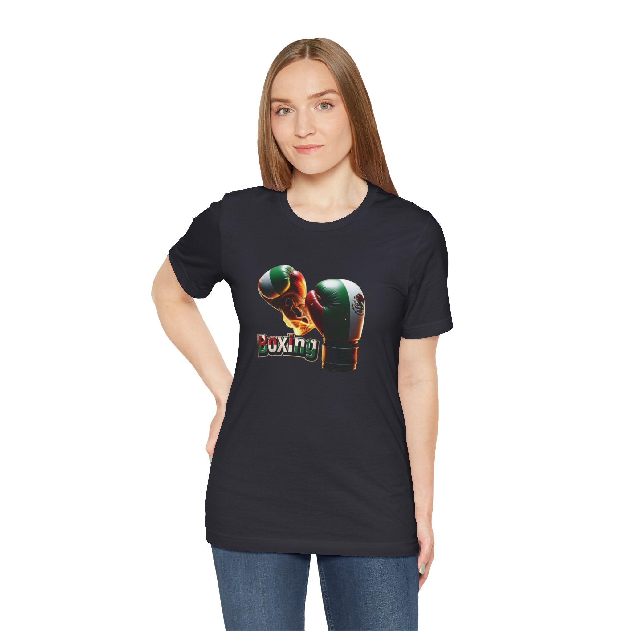 Camiseta unisex con gráfico de boxeo: ropa deportiva para los amantes del fitness