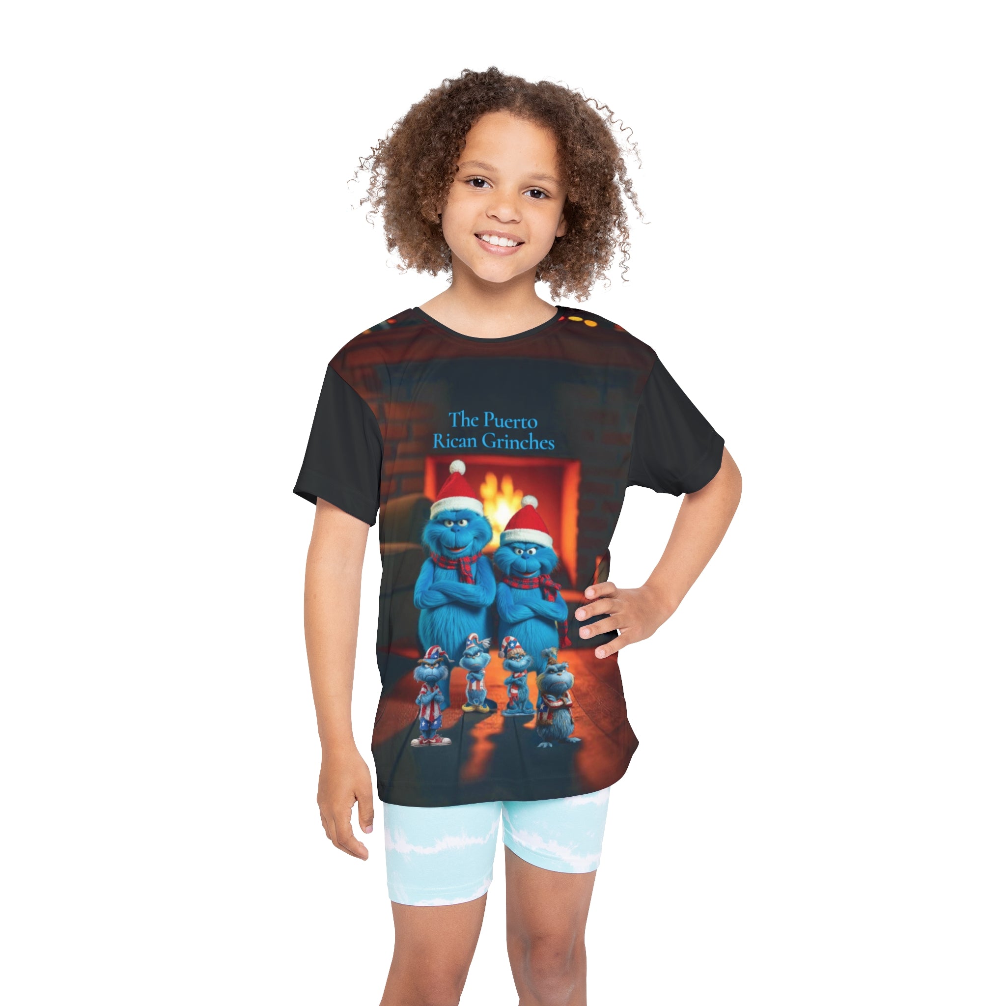 Kids Jersey — 'The Puerto Rican Grinches' Holiday Graphic Tee