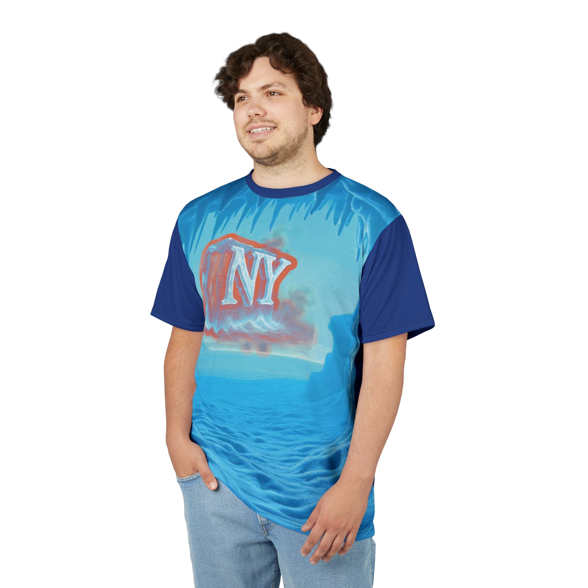Chill Wave Unisex Tee, Ice World T-Shirt, NYC Graphic Tee, Cool Summer Shirt, Ocean Vibes Apparel, Casual Streetwear Top
