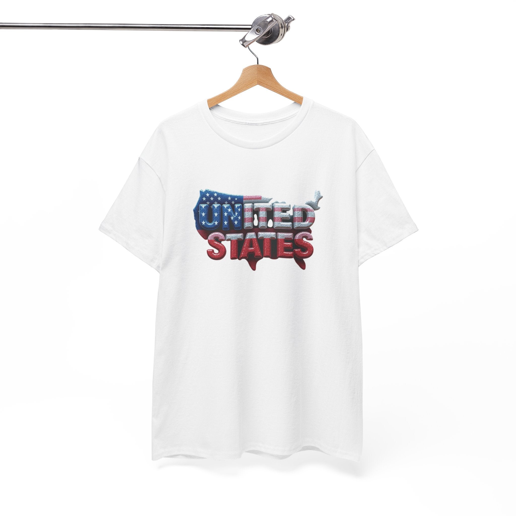 Unisex Heavy Cotton Tee - United States Graphic Tee for Patriotism & Independence Day