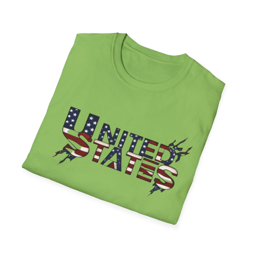 Patriotic USA T-Shirt - Unisex Softstyle Tee for Independence Day