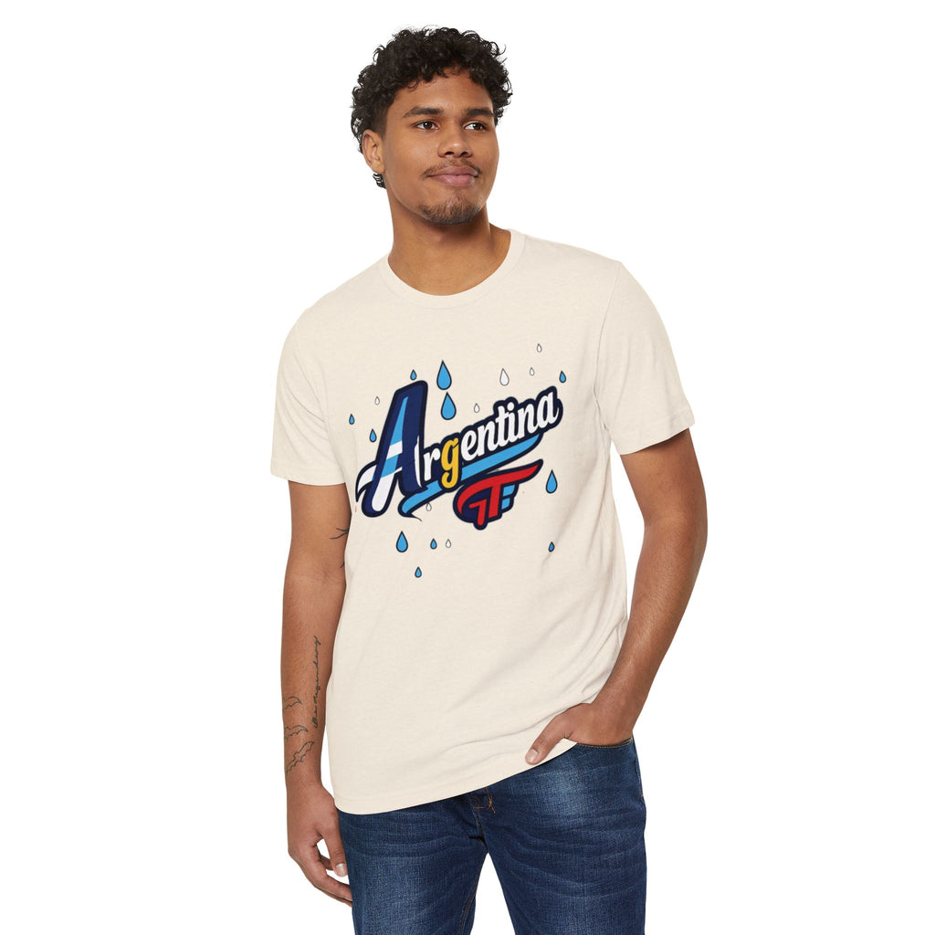 Camiseta gráfica Argentina - Moda unisex ecológica