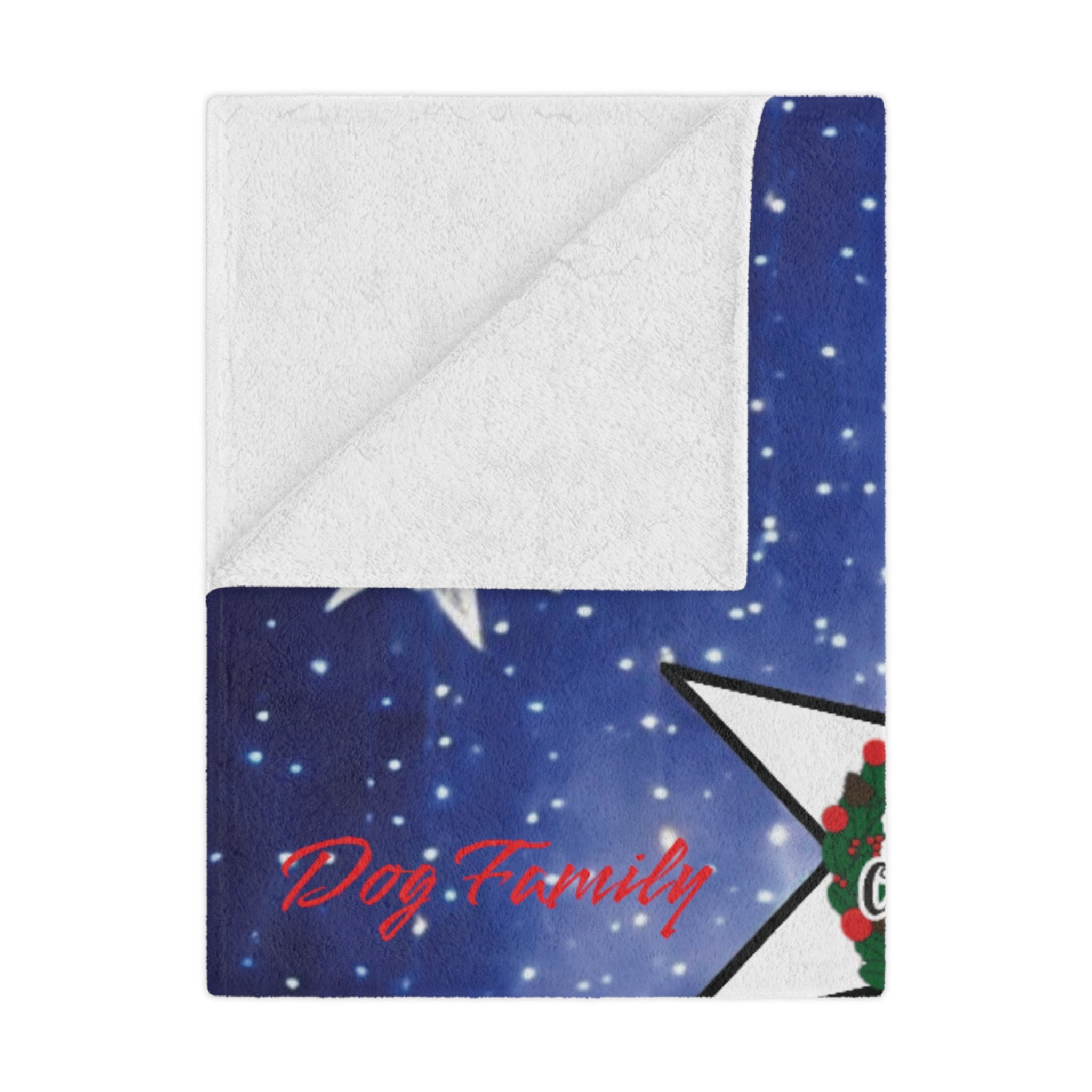 Microfiber Blanket - Cute Dogs Christmas Celebration
