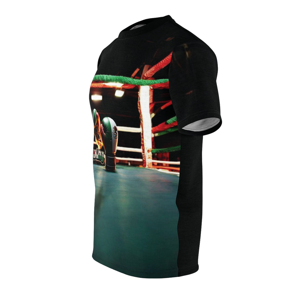 Camiseta "Ring de Boxeo Mexicano" - Guantes Tricolor en la Lona