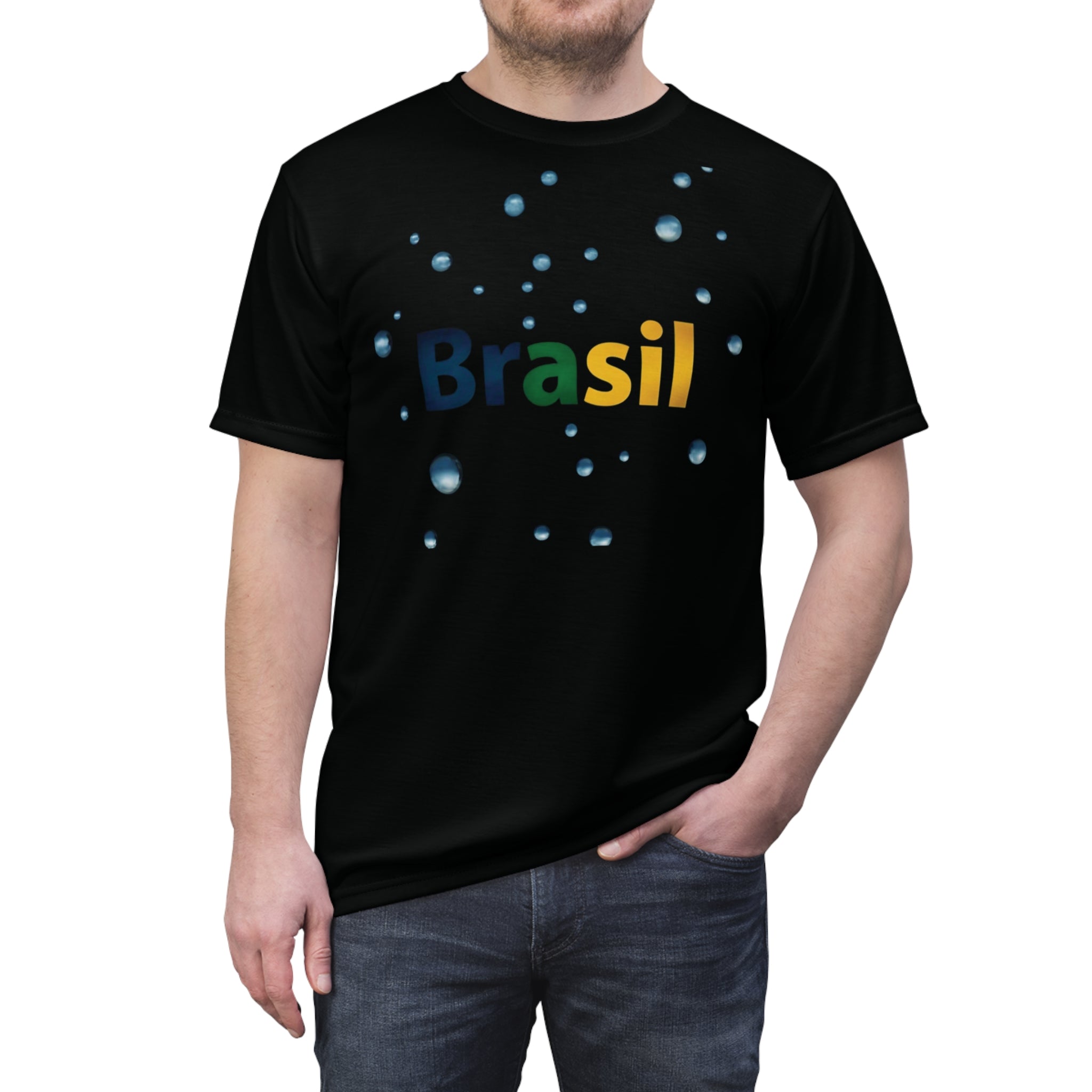 Camiseta Brasil Cortada e Costurada