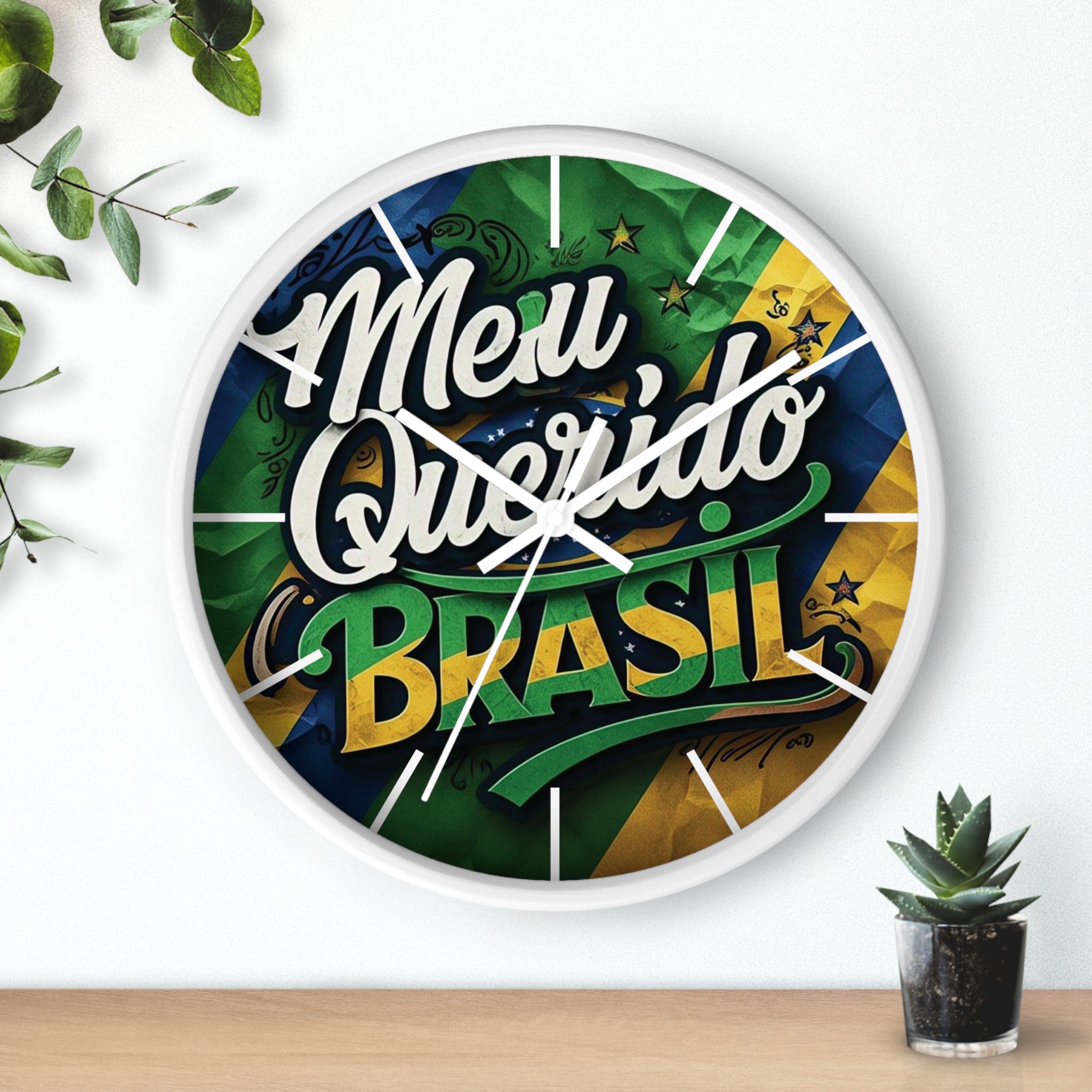 Relógio de Parede Vintage Brasil - Meu Querido Brasil Decor