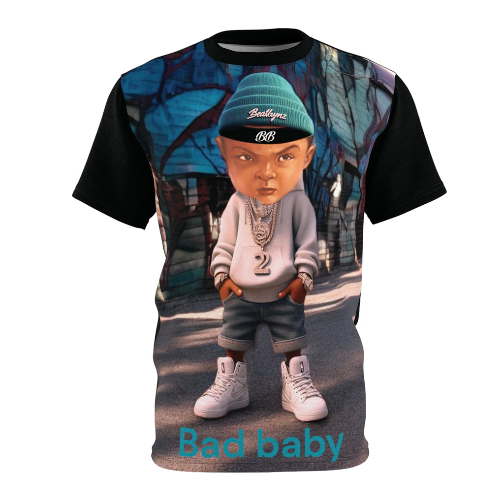 Cut &amp; Sew Men's Tee - Bad Baby Brand - Christmas Gift Idea 