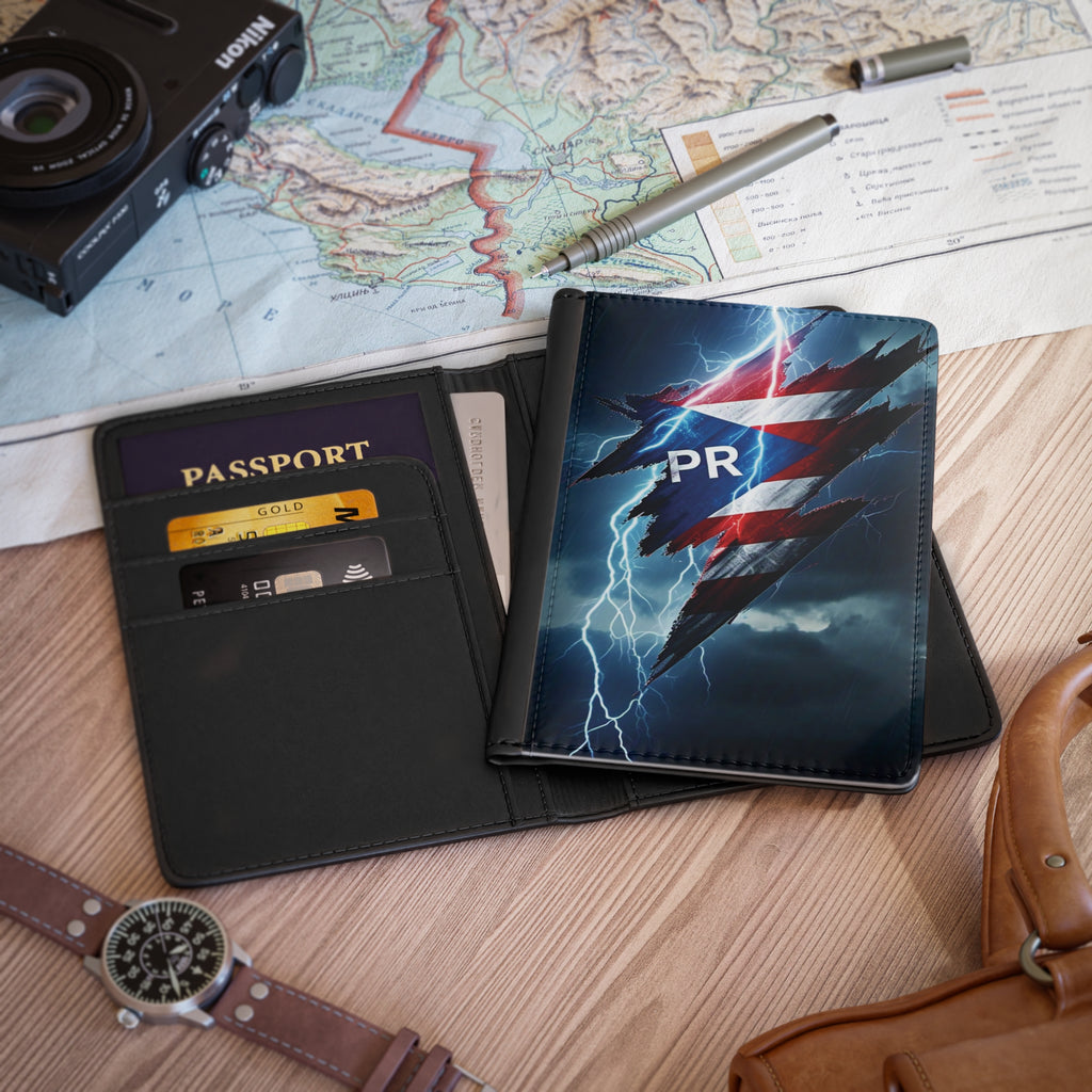 Funda para pasaporte Lightning de Puerto Rico: viaja con estilo