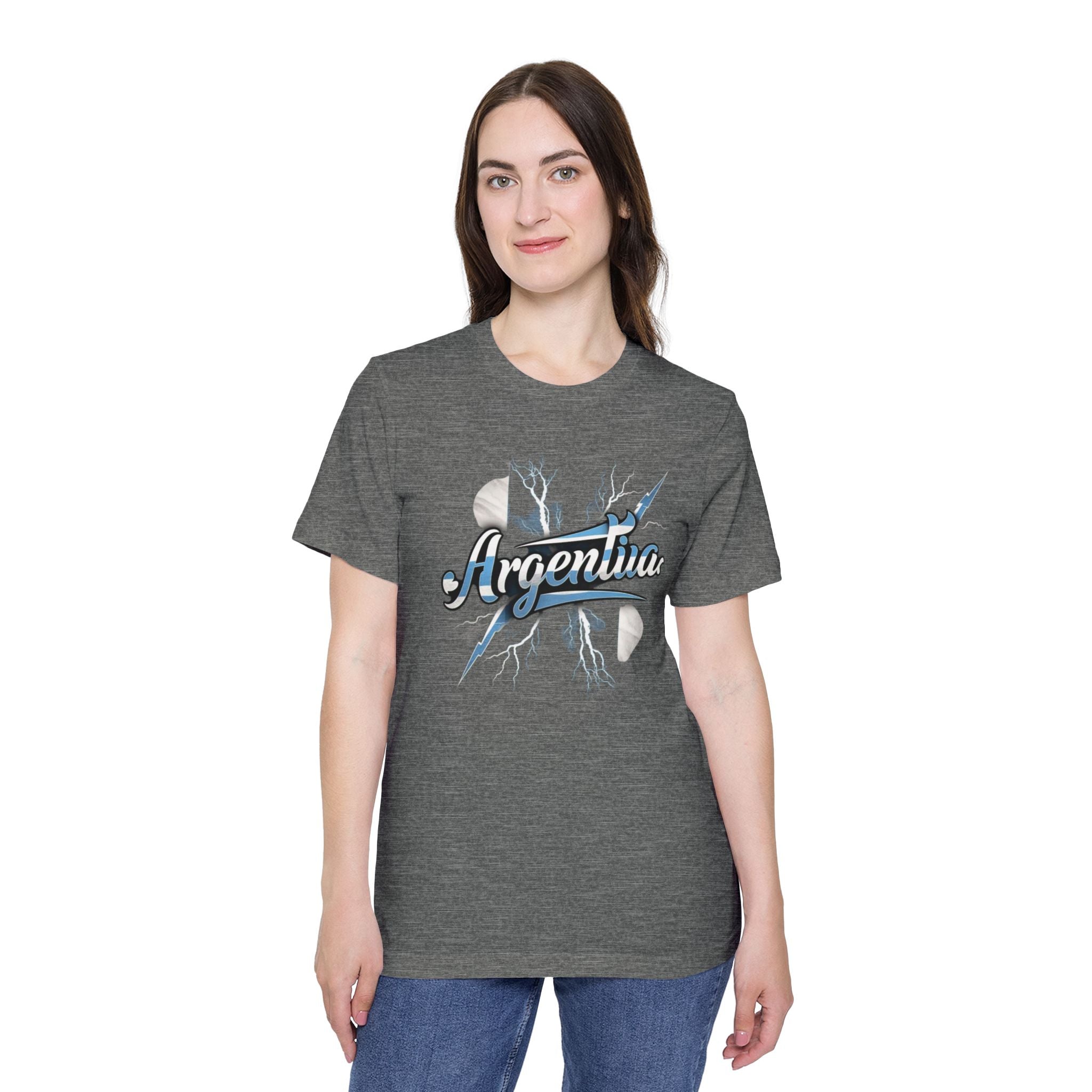 Camiseta gráfica de Argentina: estilo casual, unisex, hecha en EE. UU.
