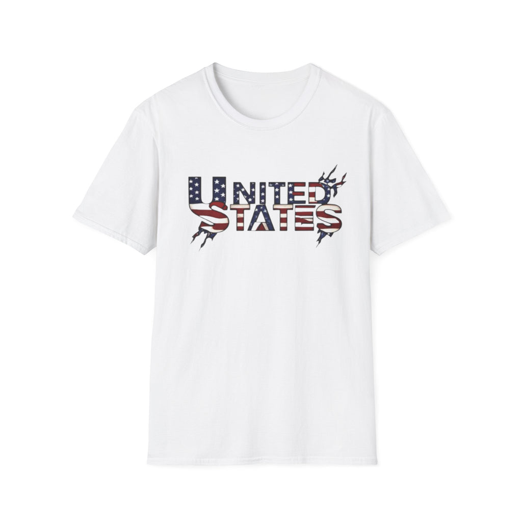 Patriotic USA T-Shirt - Unisex Softstyle Tee for Independence Day