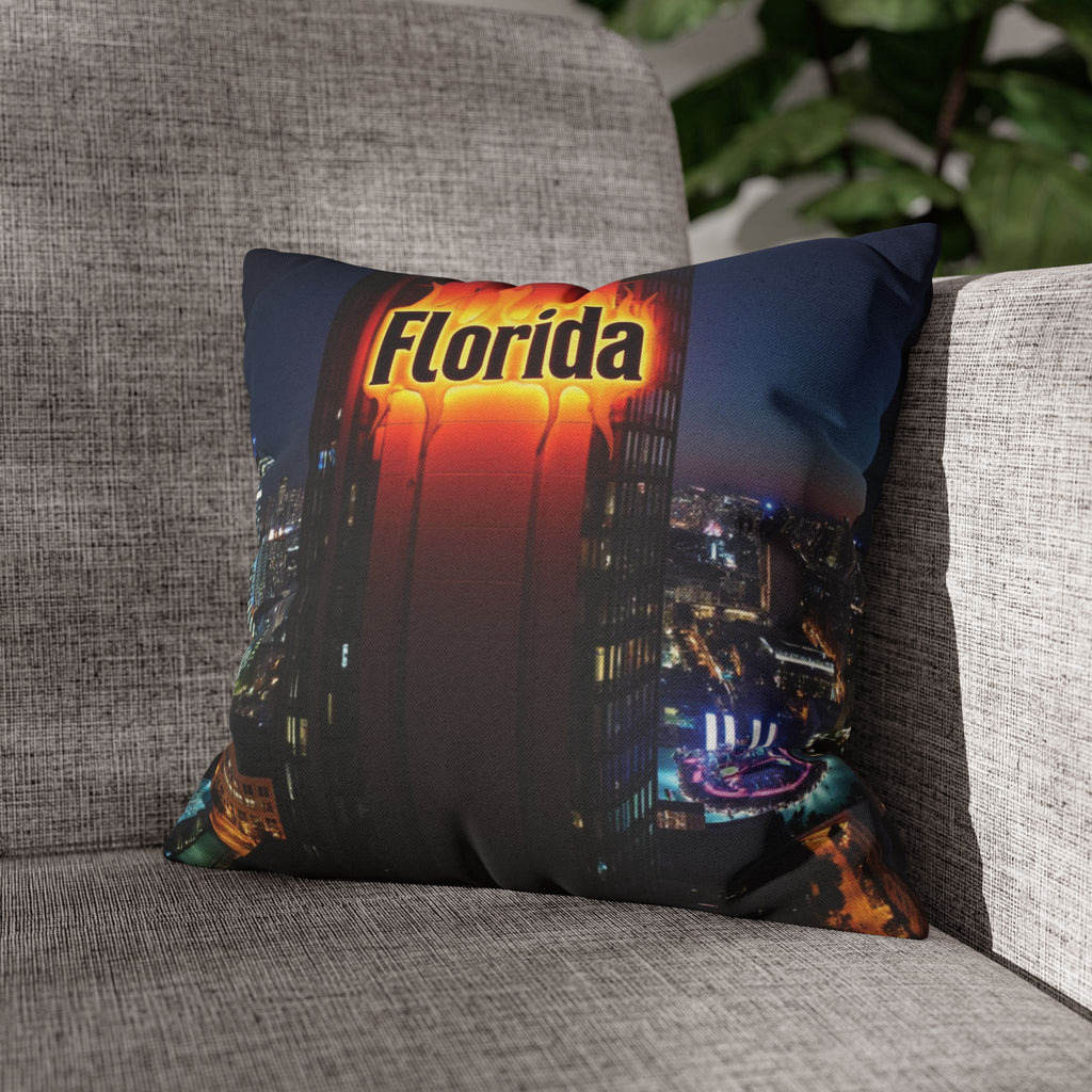 "Florida Night" Decorative Cushion - Urban Style and Sunset