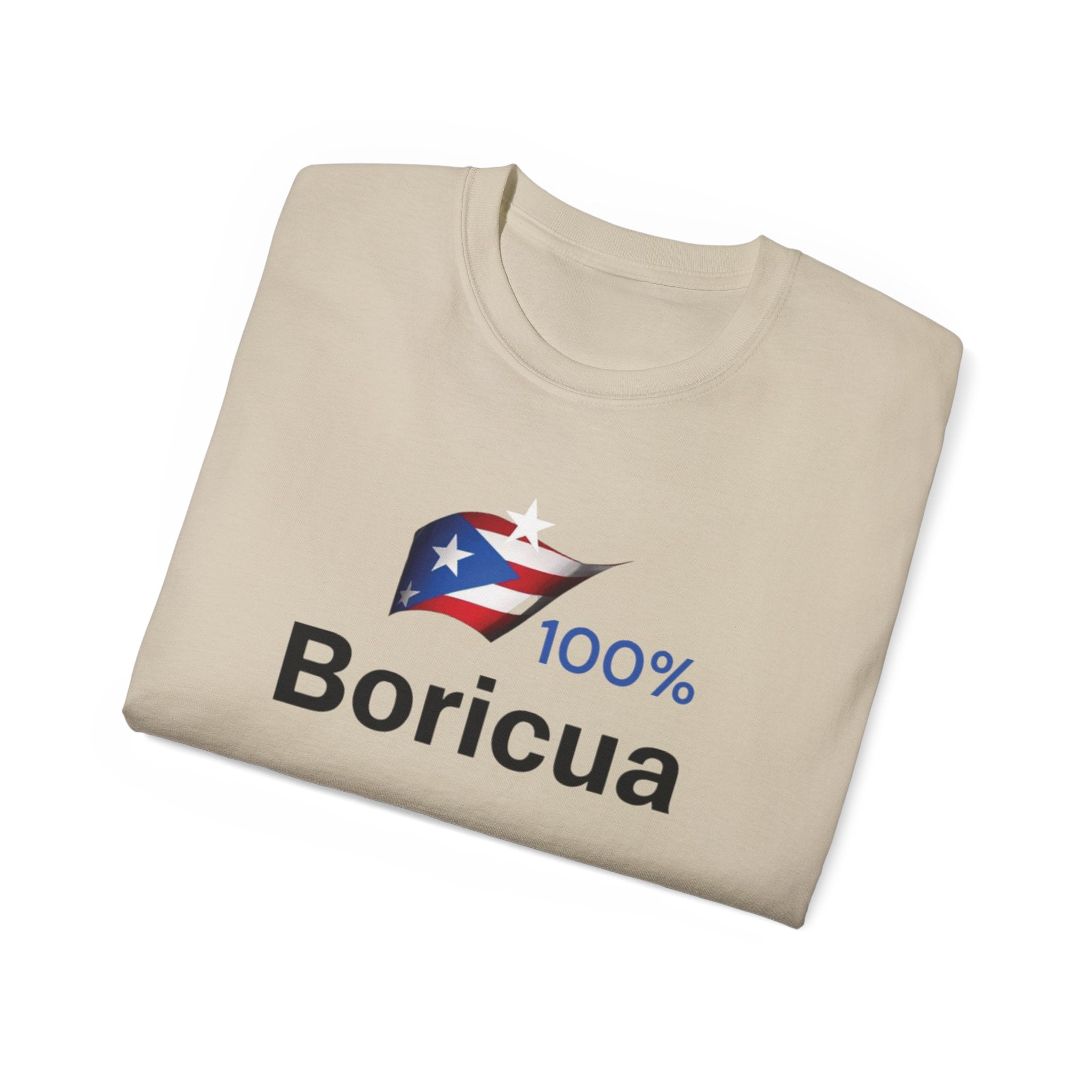 100% Boricua Unisex Ultra Cotton Tee - Celebrating Puerto Rican Pride