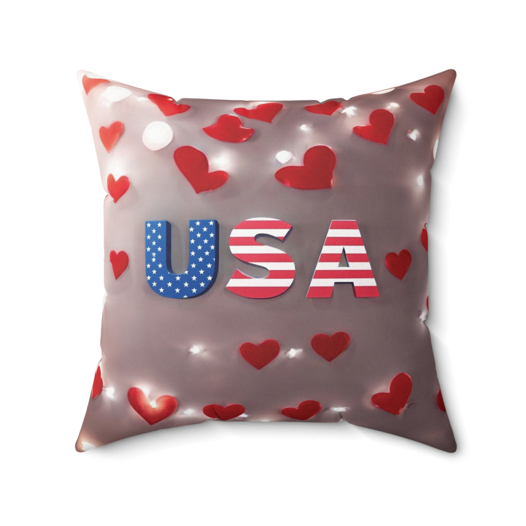 Spun Polyester Square Pillow