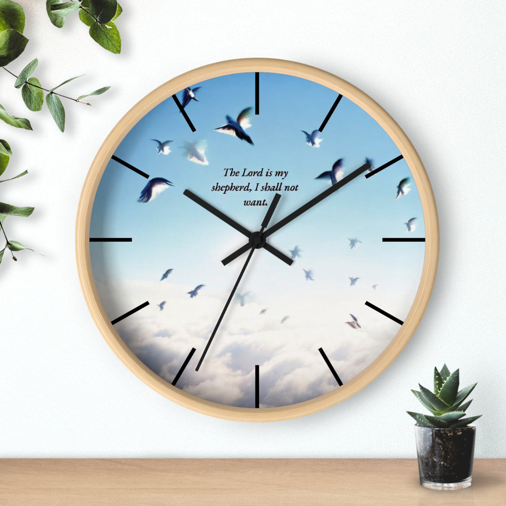 Inspirational Wall Clock, Home Decor, Gift for Loved Ones, Motivational Timepiece, Faith-Based Wall Art, Christian Gift