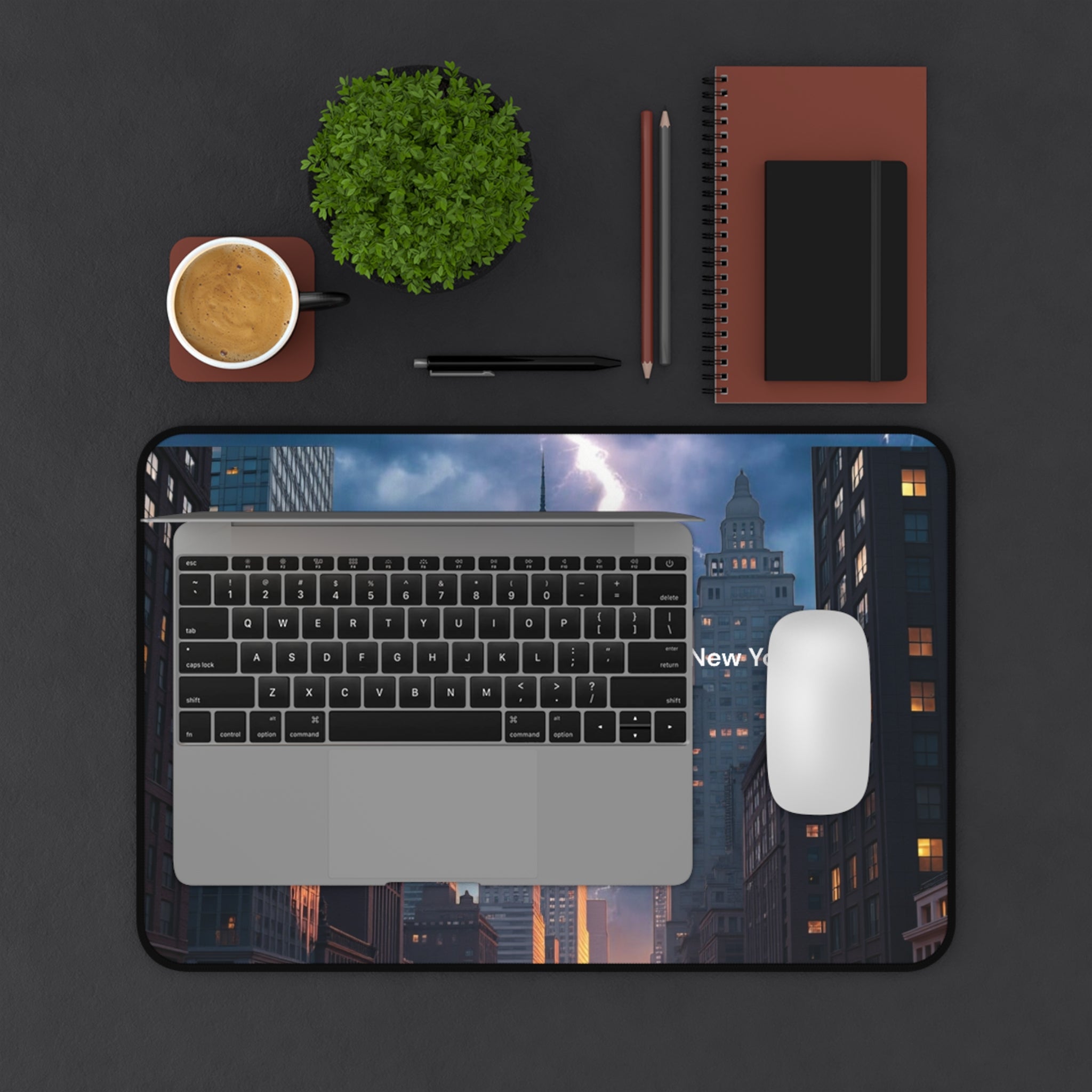 Desk Mat - Cute New York City Image Desk Pad 