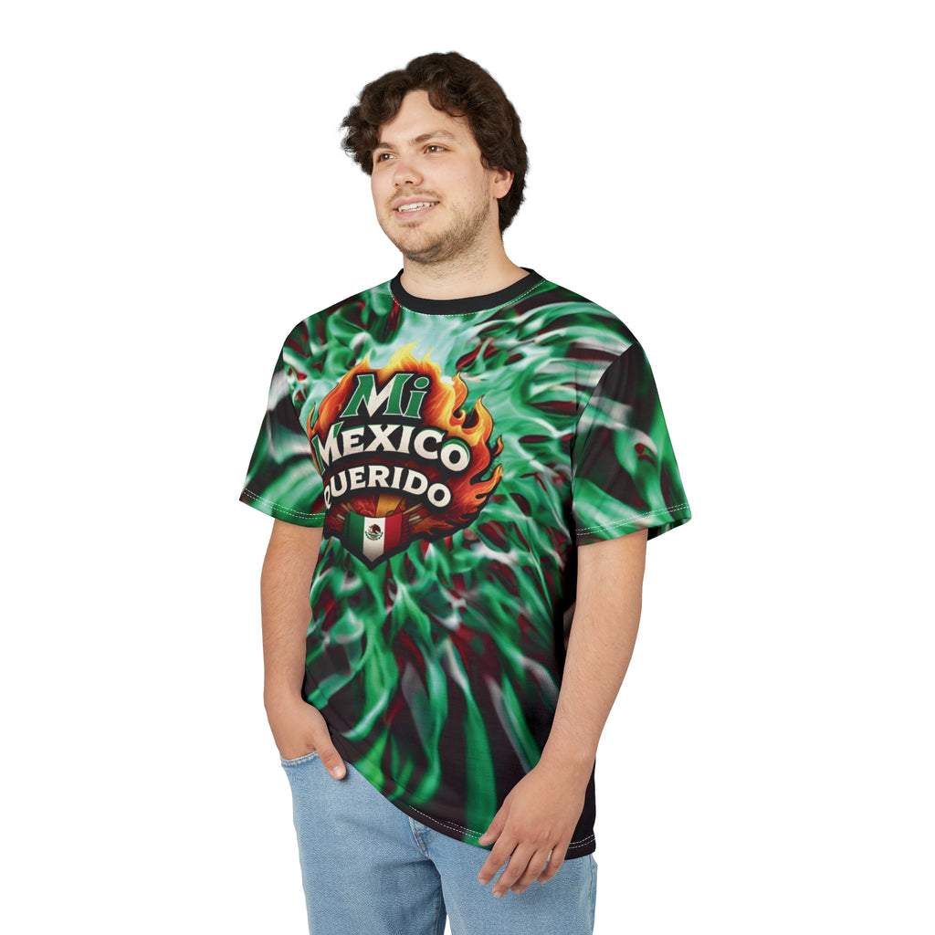 Camiseta gráfica unisex con diseño "Mi México Querido", vibrante camiseta del orgullo mexicano