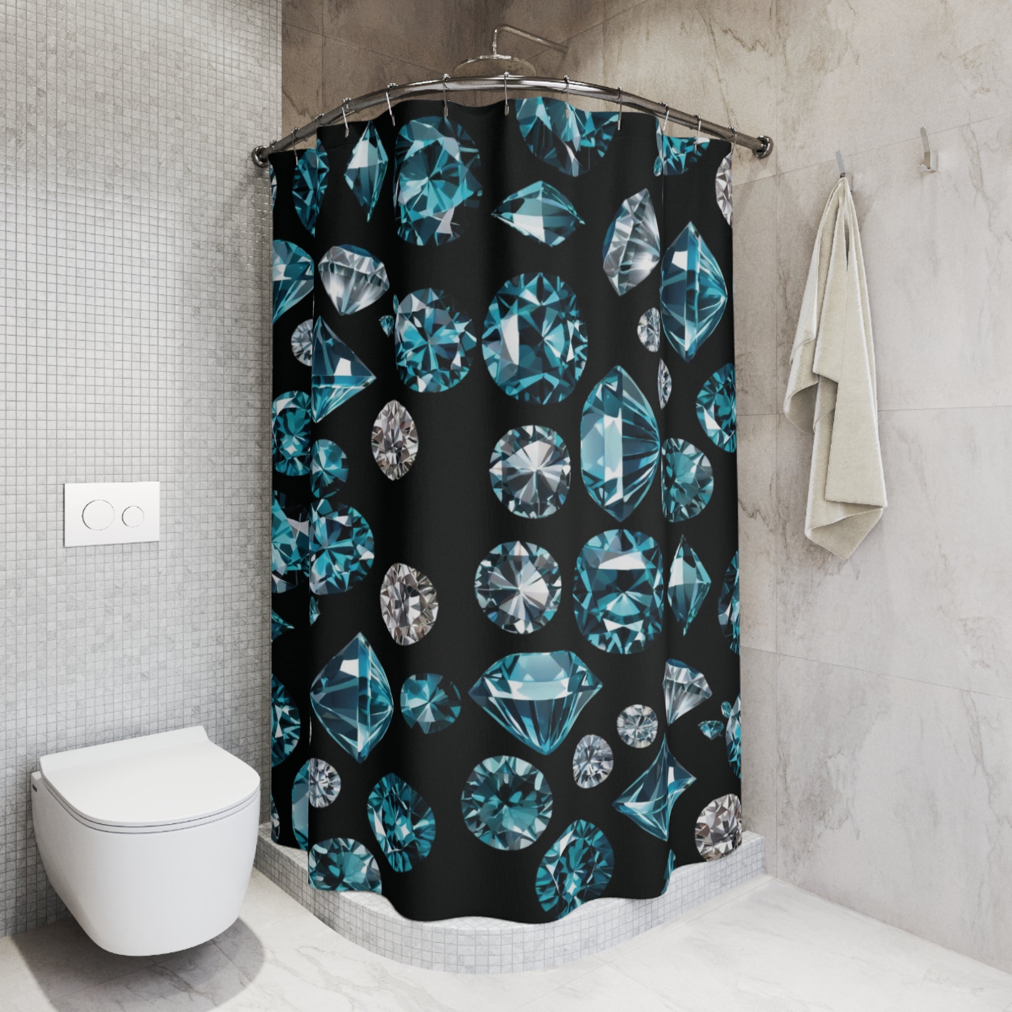 Diamond Shower Curtain