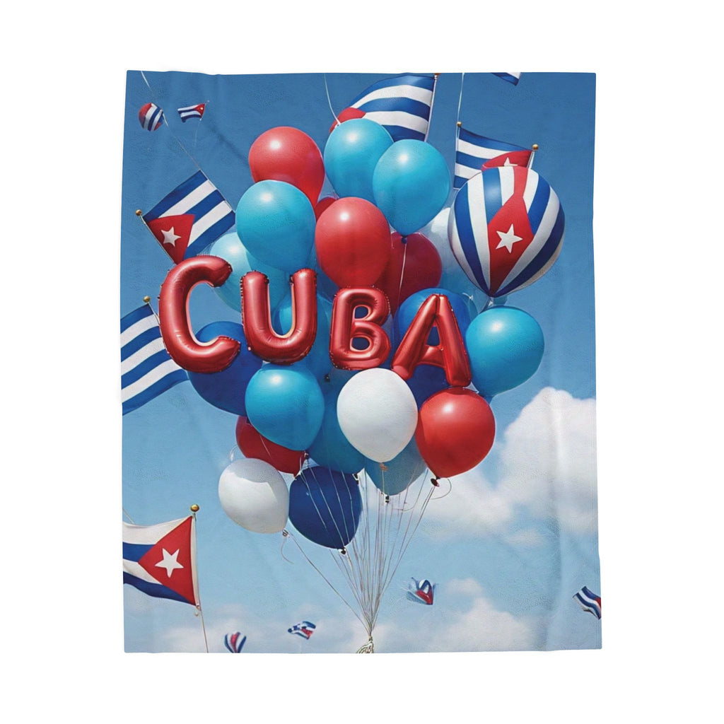 Manta de terciopelo - Manta con temática cubana para un buen regalo