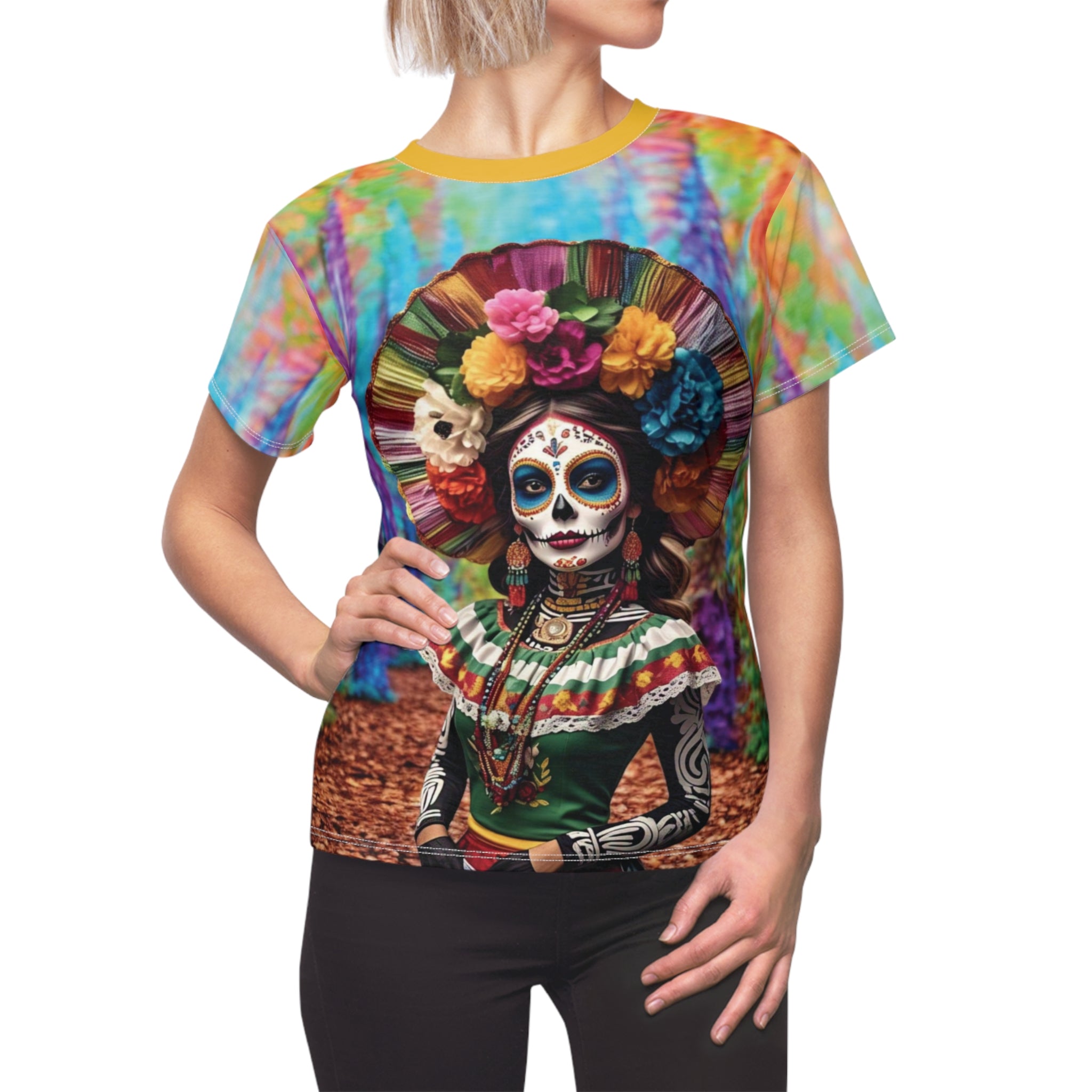 Camiseta “Catrina Fiesta de Colores” – Edición Arte Mexicano