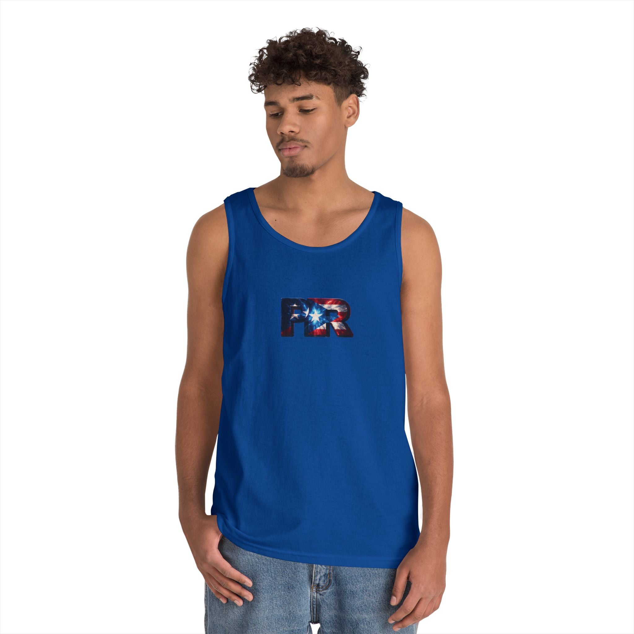 Camiseta unisex de algodón grueso de Puerto Rico | Diseño Patriótico de PR