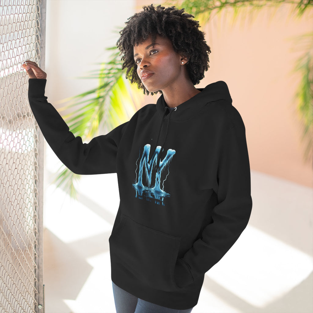 Fleece Hoodie with NY Graphic, Cozy Sweatshirt for Everyday Wear, Stylish Gift for Him/Her, Perfect for Winter, Streetwear Apparel