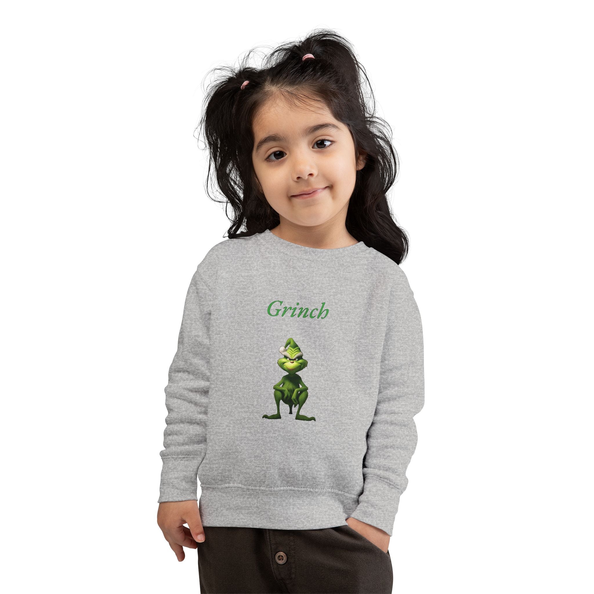 Grinch Toddler Sweatshirt - Fun Holiday Apparel for Kids