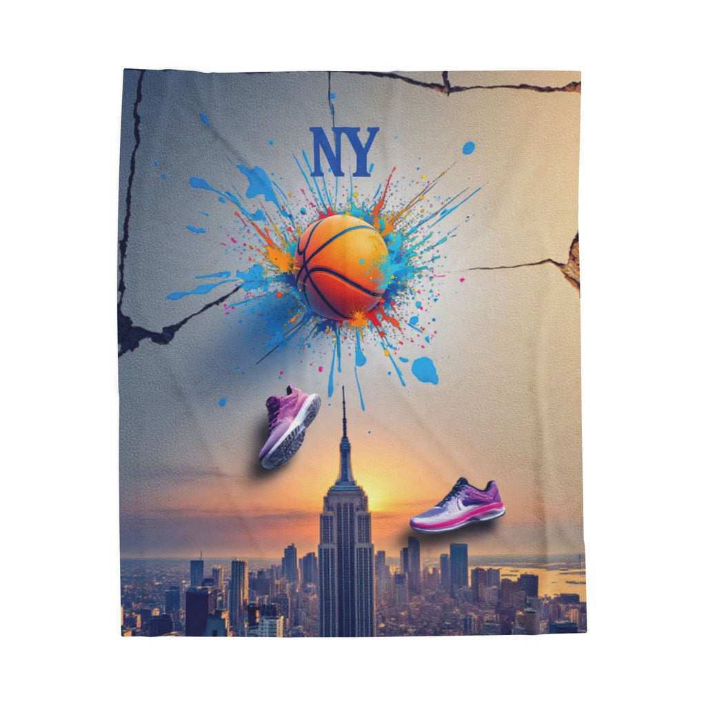 Urban Basketball Velveteen Plush Blanket