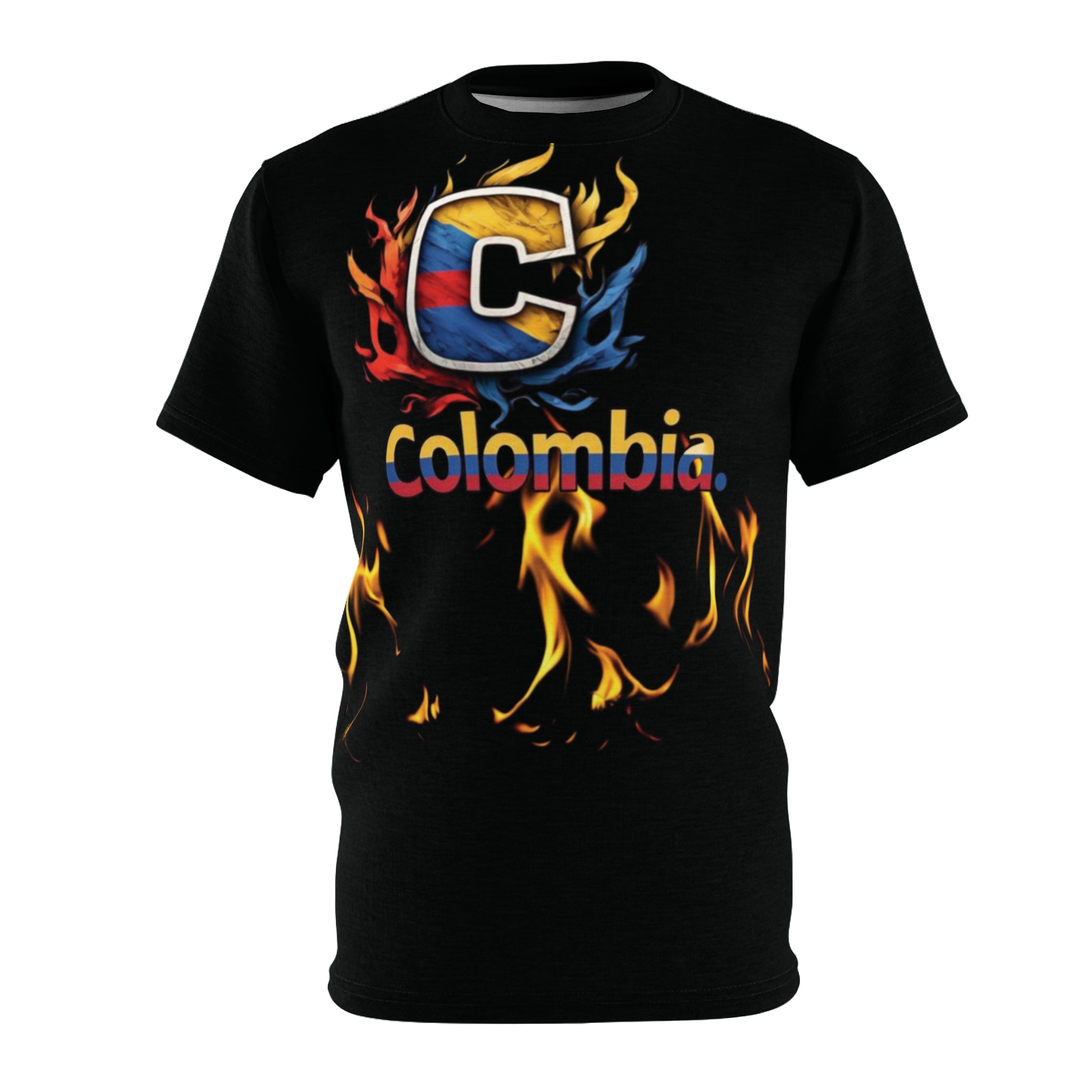 Camiseta con estampado de llama colombiana