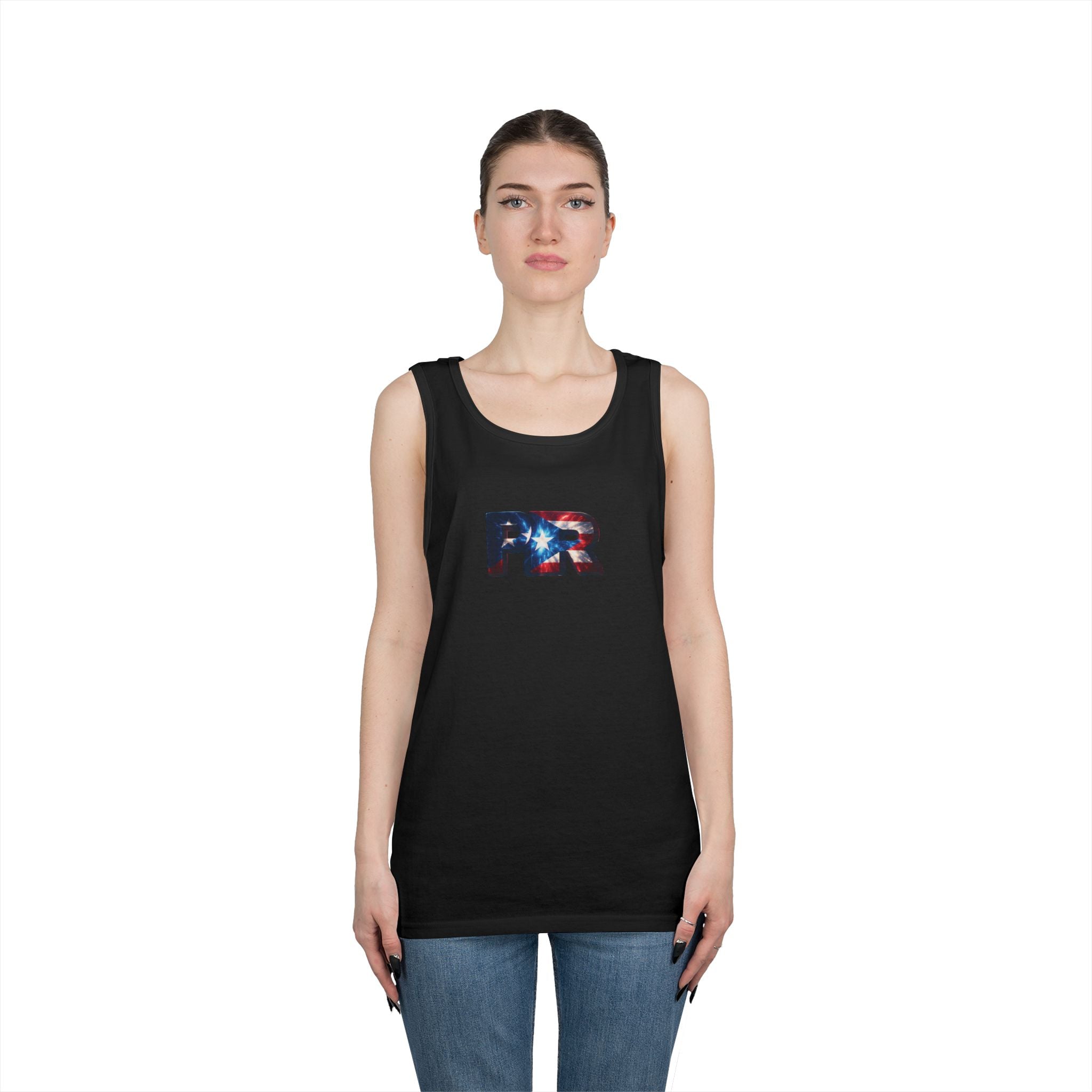 Camiseta unisex de algodón grueso de Puerto Rico | Diseño Patriótico de PR