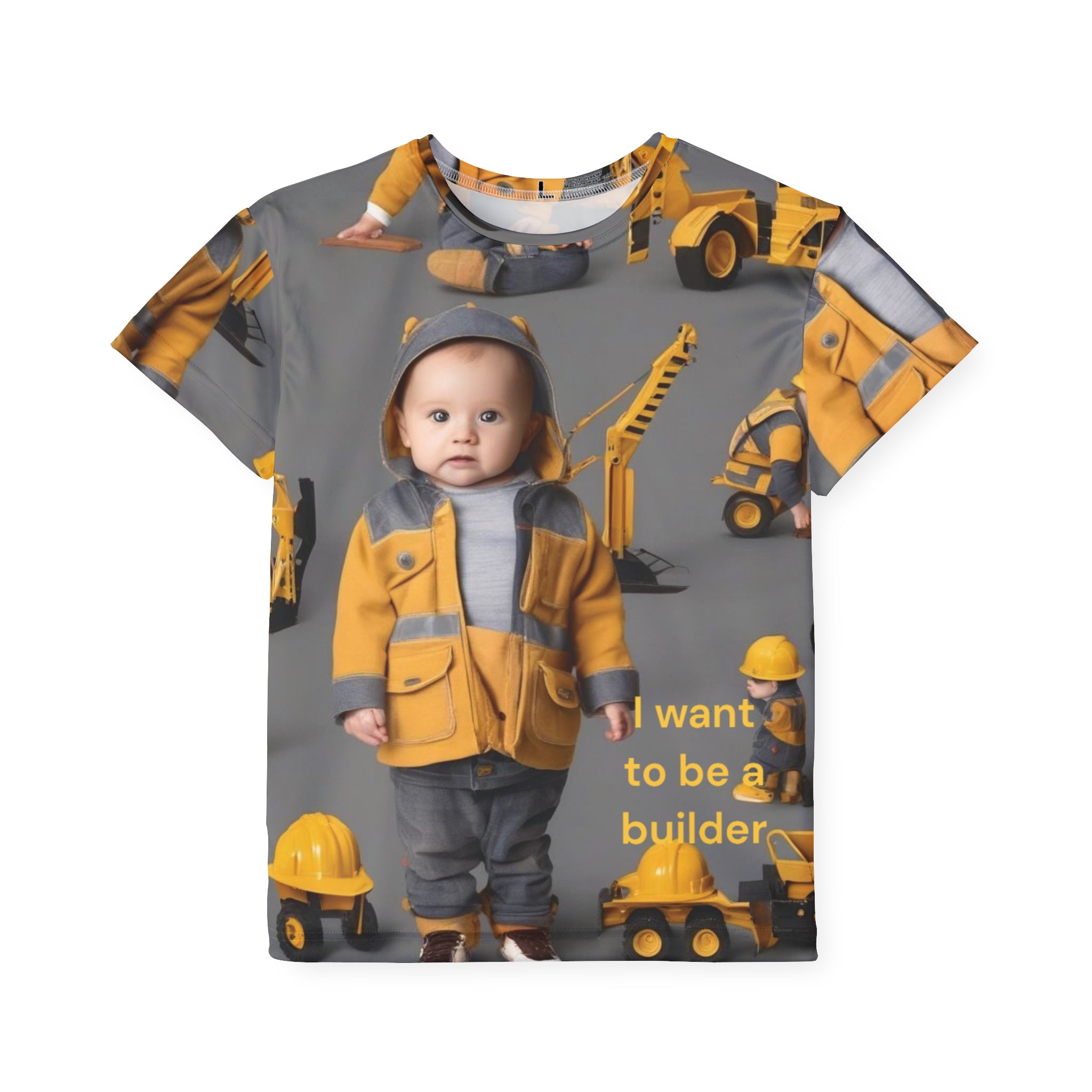 Kids Jersey Builder Boy T-Shirt , honoring dad 