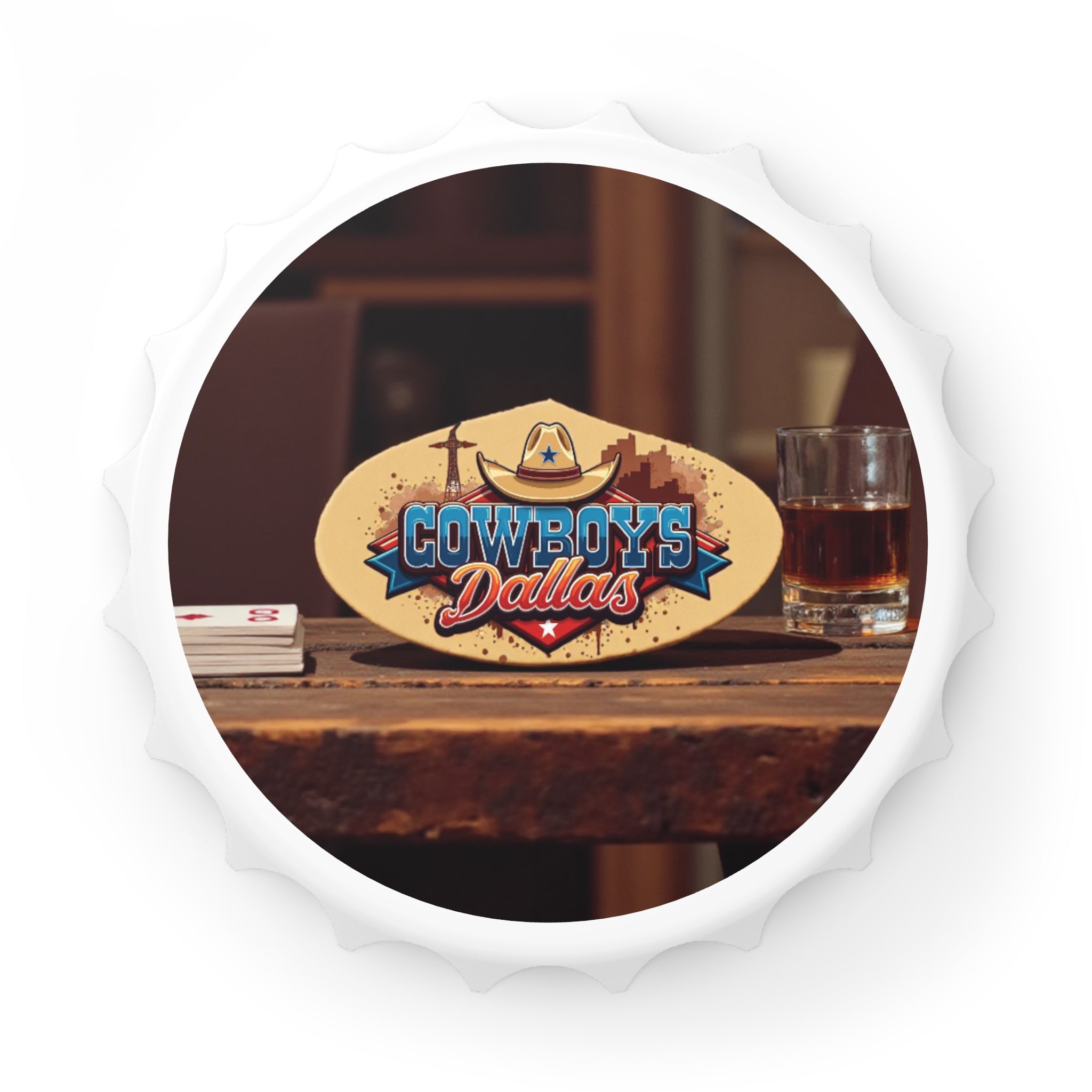 Cowboys Dallas Bottle Opener, Retro Barware, Gifts for Him, Unique Kitchen Decor, Beer Lover's Must-Have, Western Theme Party 