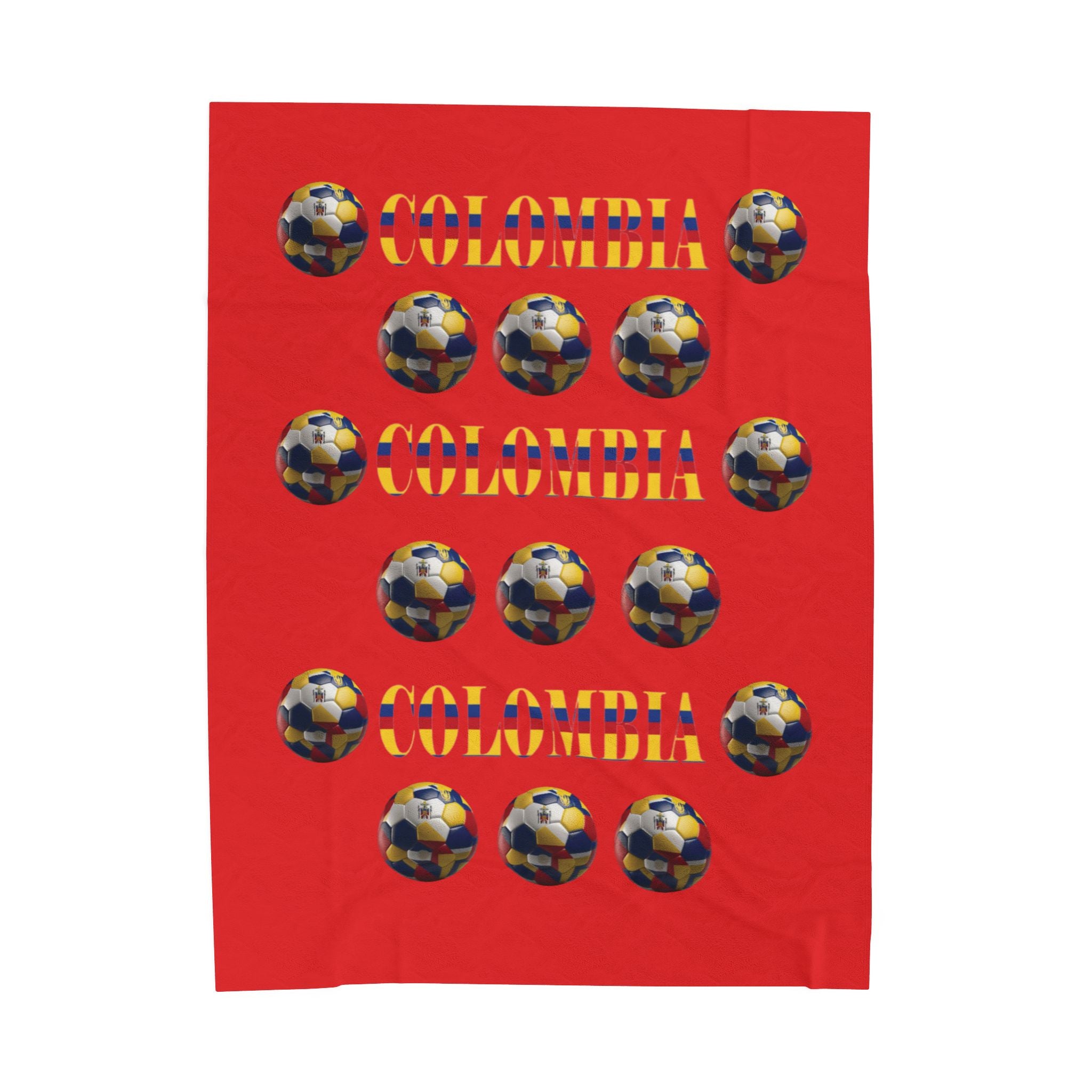 Manta de terciopelo de felpa - Diseño colombiano