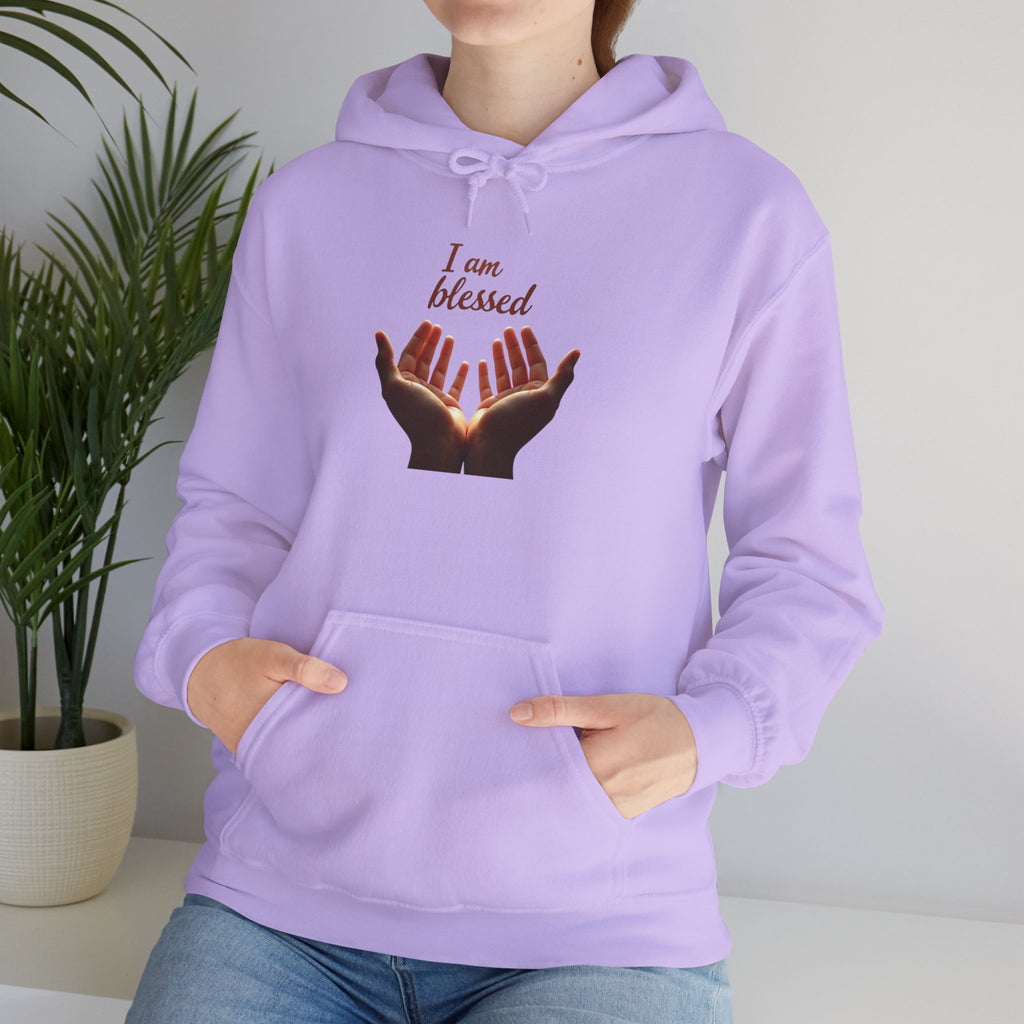 Blessed Hands Unisex Sweatshirt - Cozy Hooded Pullover, Inspirational Gift, Perfect for Gratitude, Faith, and Everyday Comfort