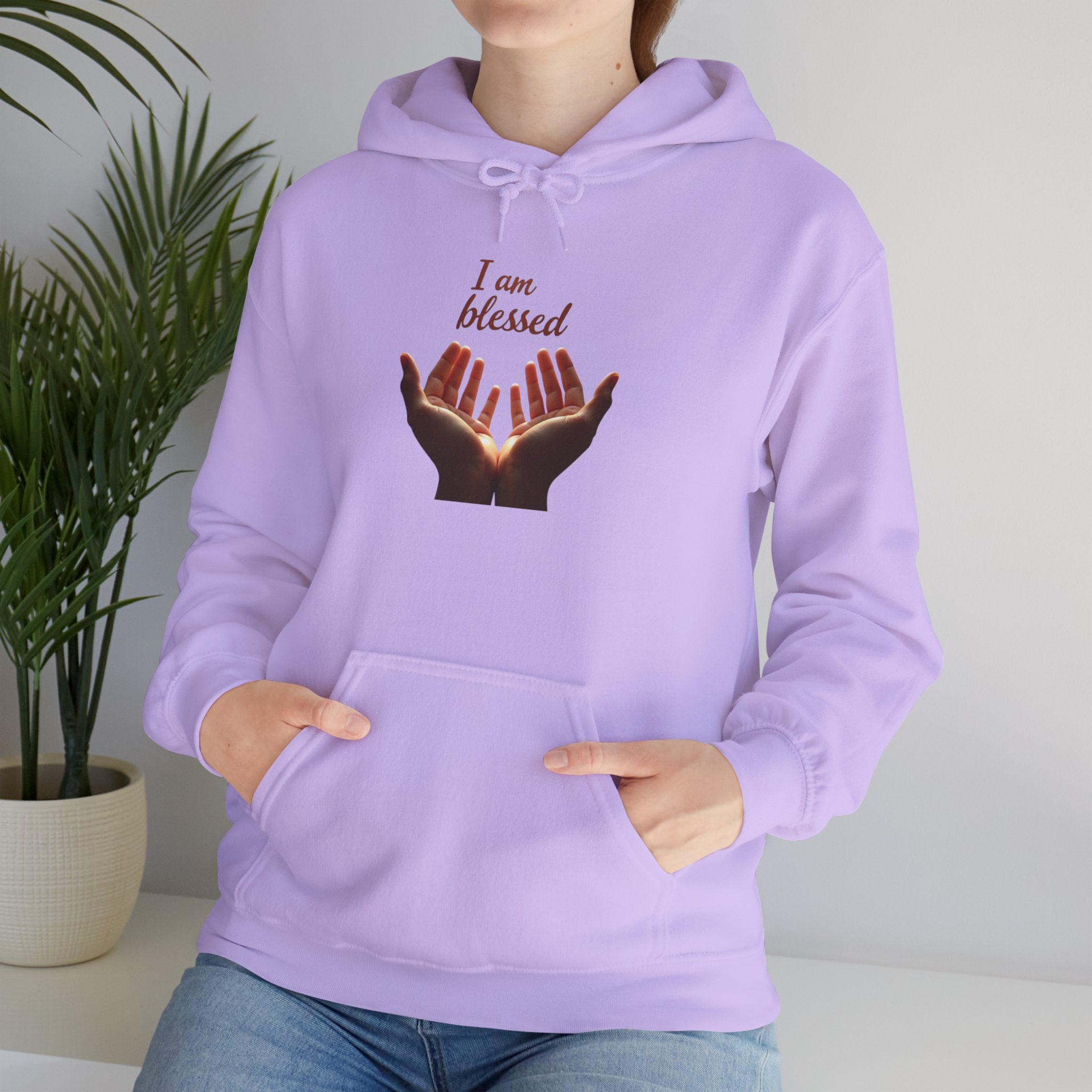 Blessed Hands Unisex Sweatshirt - Cozy Hooded Pullover, Inspirational Gift, Perfect for Gratitude, Faith, and Everyday Comfort