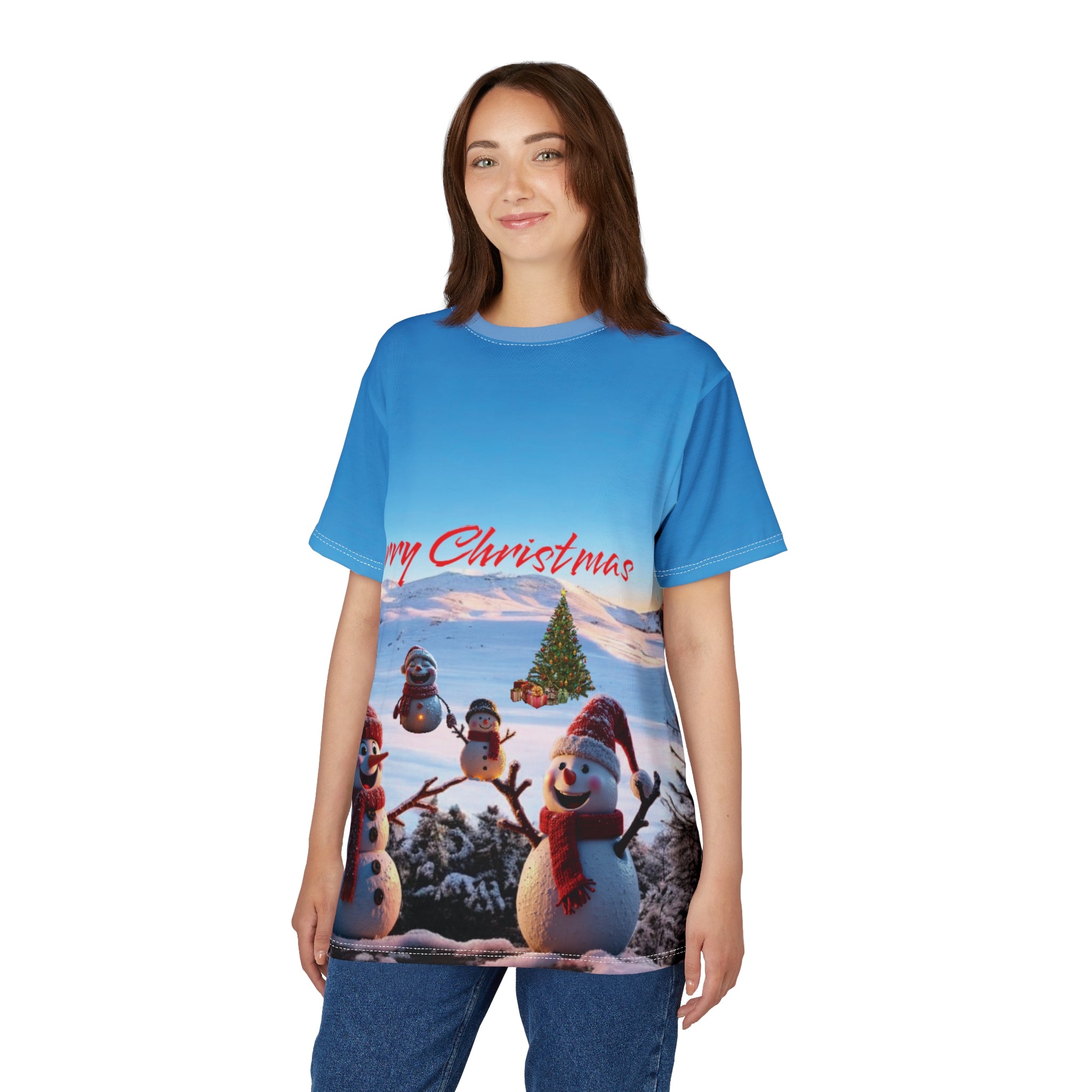 Christmas Snowman Unisex Tee