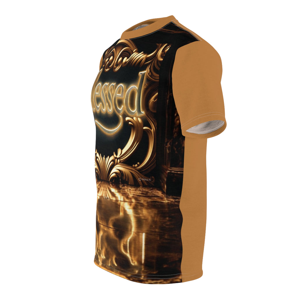 Blessed Unisex Cut & Sew Tee - Custom Graphic T-Shirt for Inspirational Wear, Spiritual Gift, Faith-Based Apparel, Unique Everyday Style