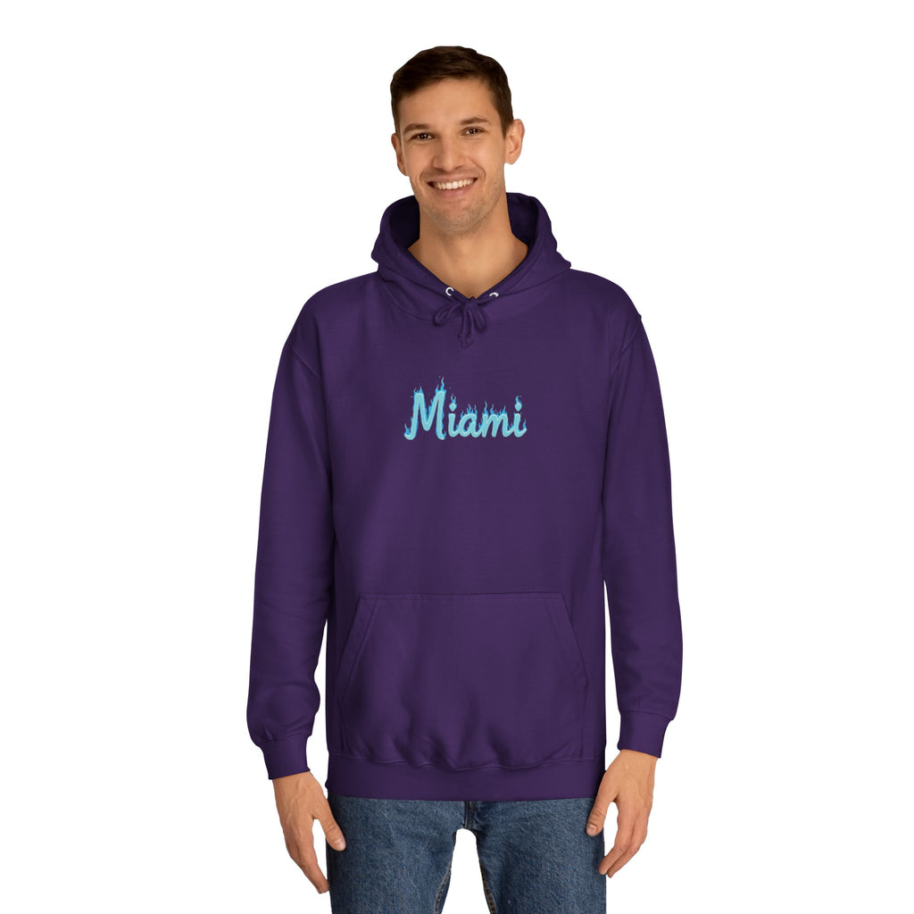 Miami Unisex College Hoodie | Cozy Casual Style, College Apparel, Gift for Students, Summer Vibes, Beachwear
