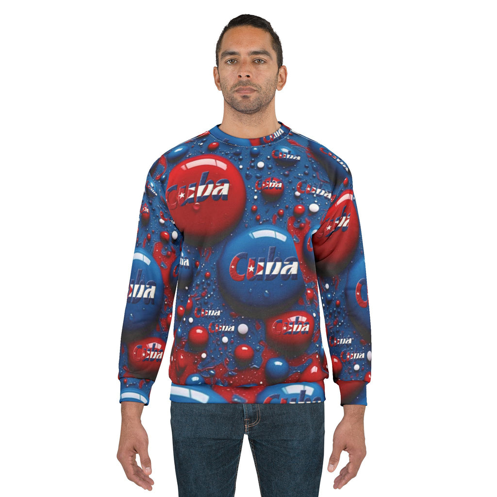 Sudadera de hombre con estampado cubano integral