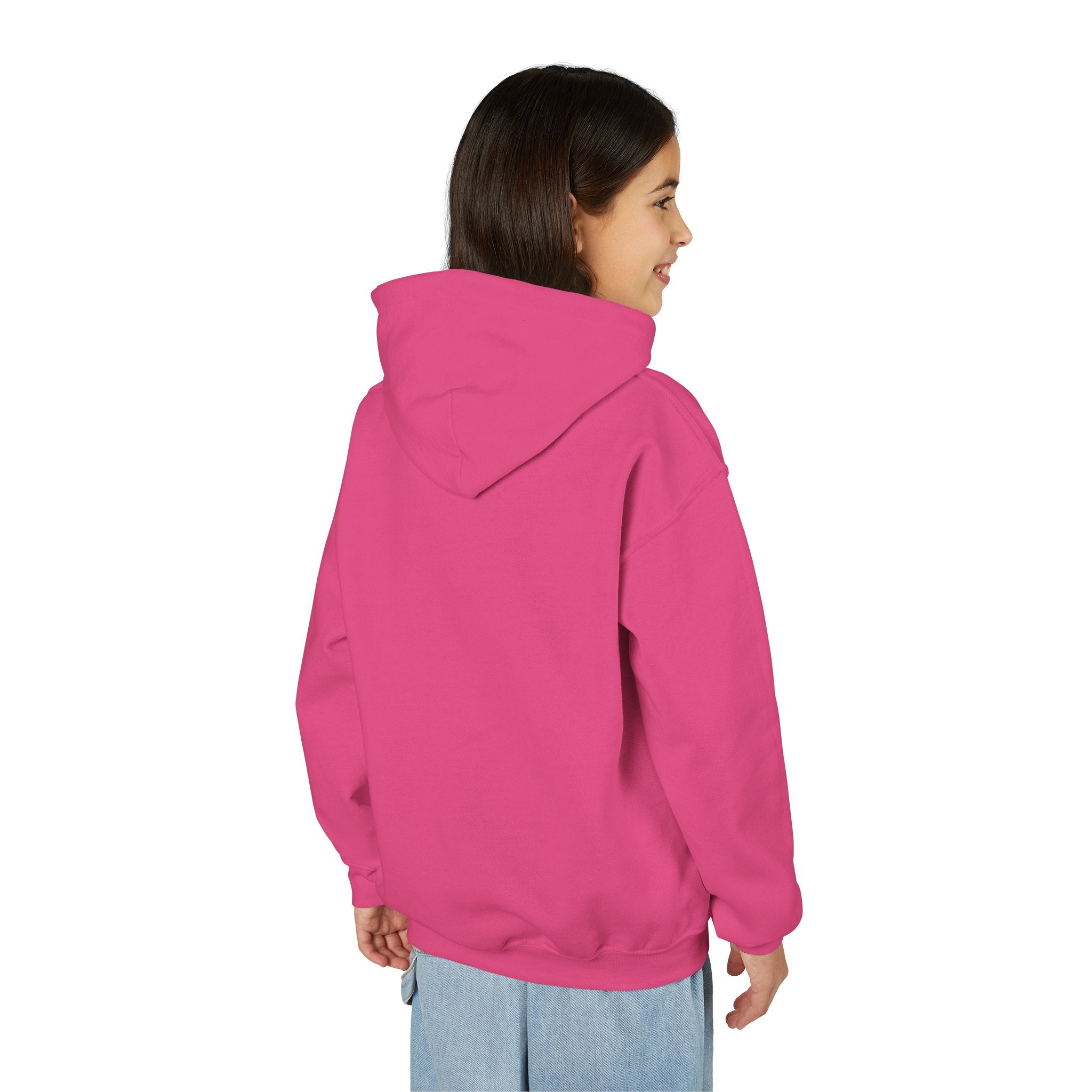 Trendy Youth Hoodie with Glitter Print