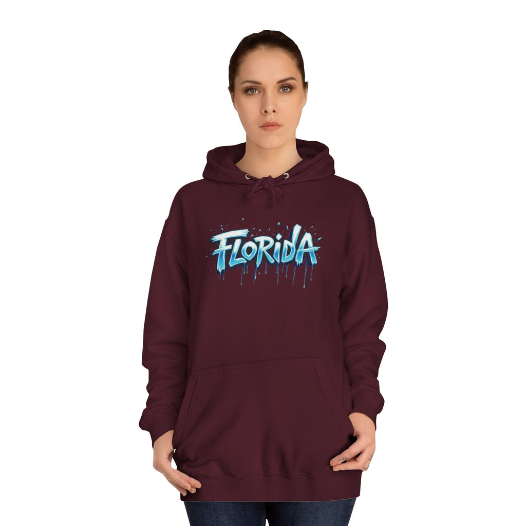 Florida Unisex College Hoodie - Trendy Pullover, Stylish Gift for Students, College Apparel, Casual Wear 
