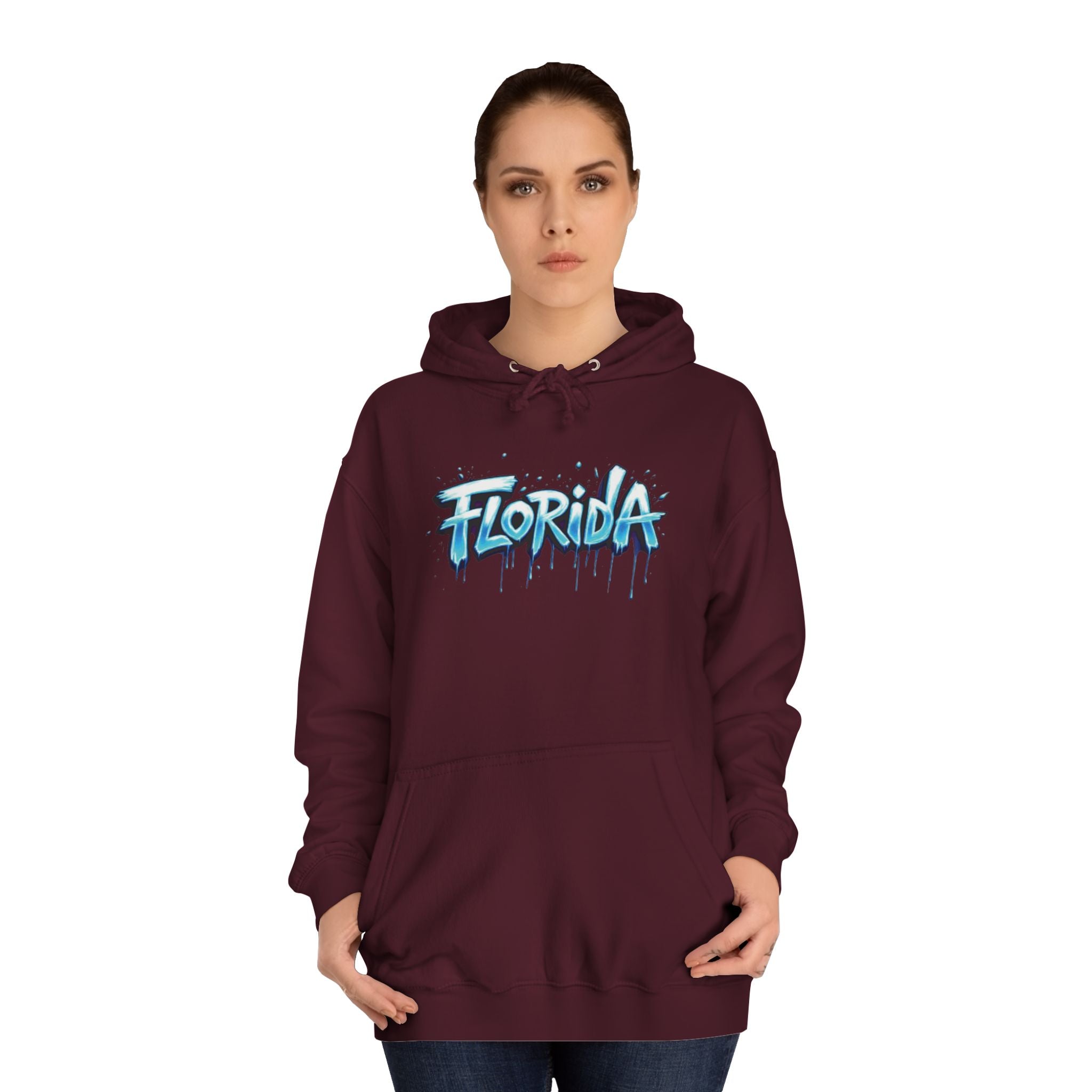 Florida Unisex College Hoodie - Trendy Pullover, Stylish Gift for Students, College Apparel, Casual Wear 
