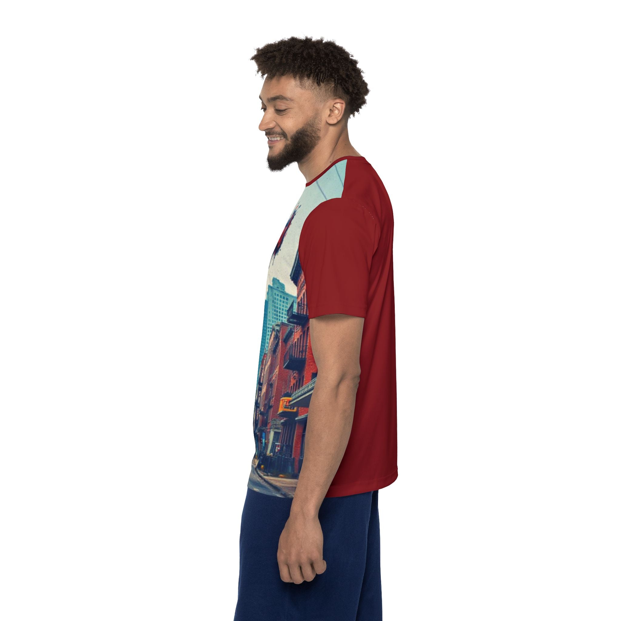 Cleveland Cityscape Men's Sports Jersey — Vintage Urban Crew Tee