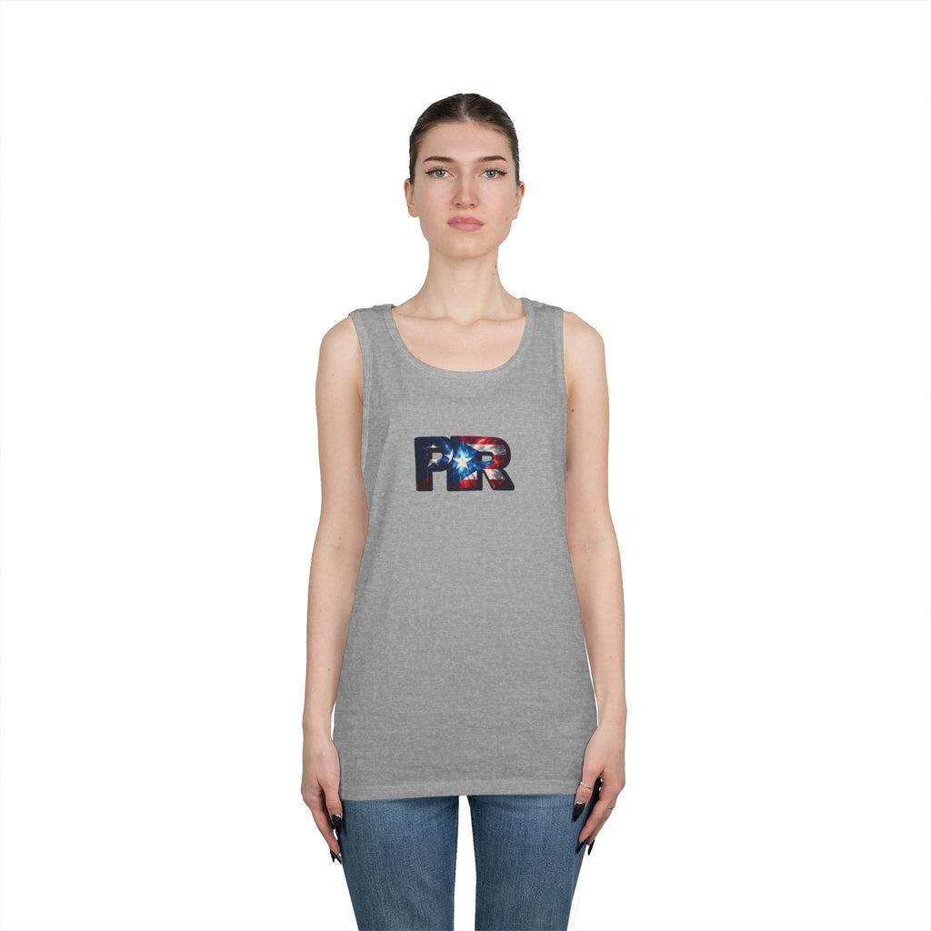 Camiseta unisex de algodón grueso de Puerto Rico | Diseño Patriótico de PR