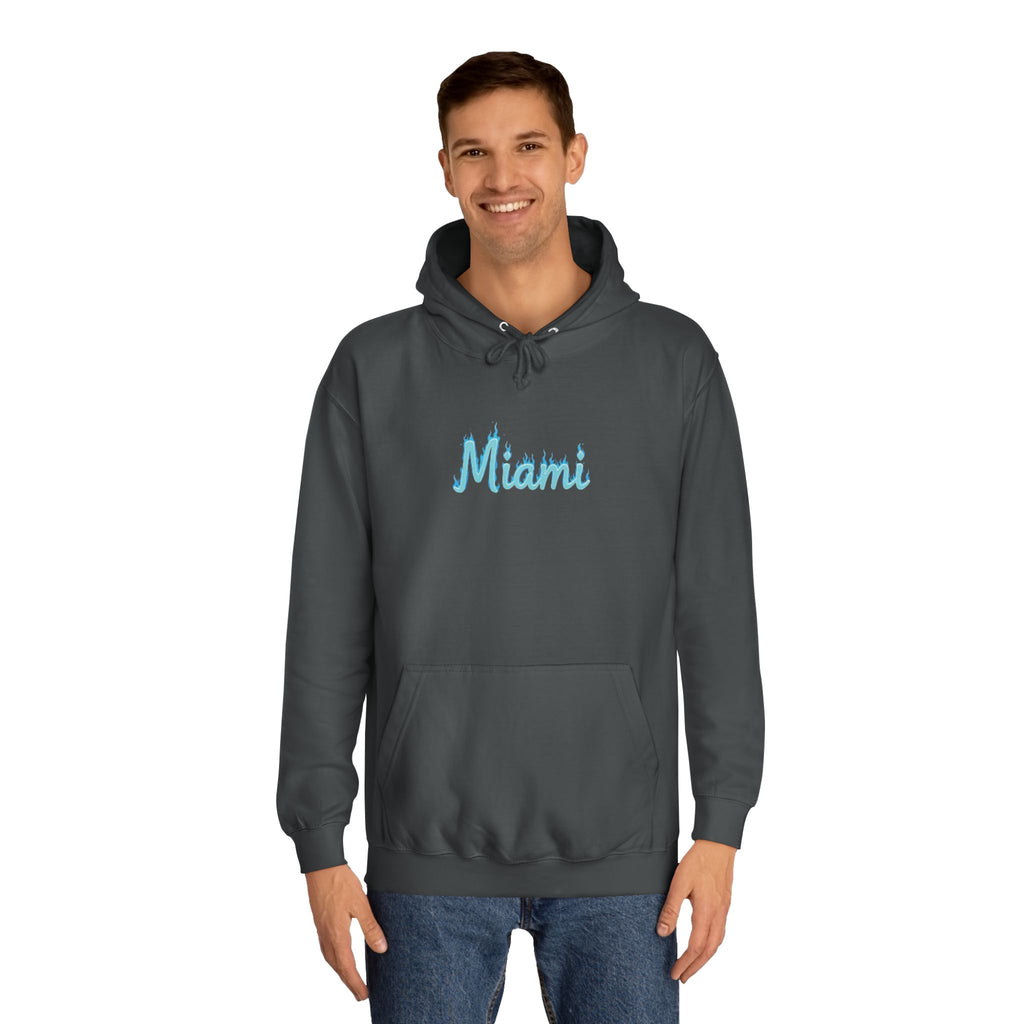Miami Unisex College Hoodie | Cozy Casual Style, College Apparel, Gift for Students, Summer Vibes, Beachwear 