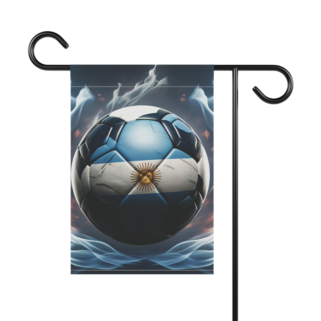 Argentina Soccer Ball Garden Flag – Football Fan Garden Banner