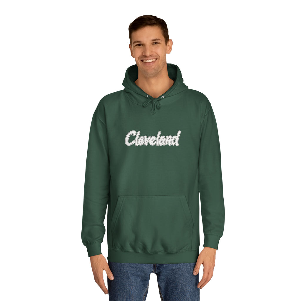 Cleveland Unisex College Hoodie, Stylish Sweatshirt, College Apparel, Gift for Students, Casual Wear, Campus Style 