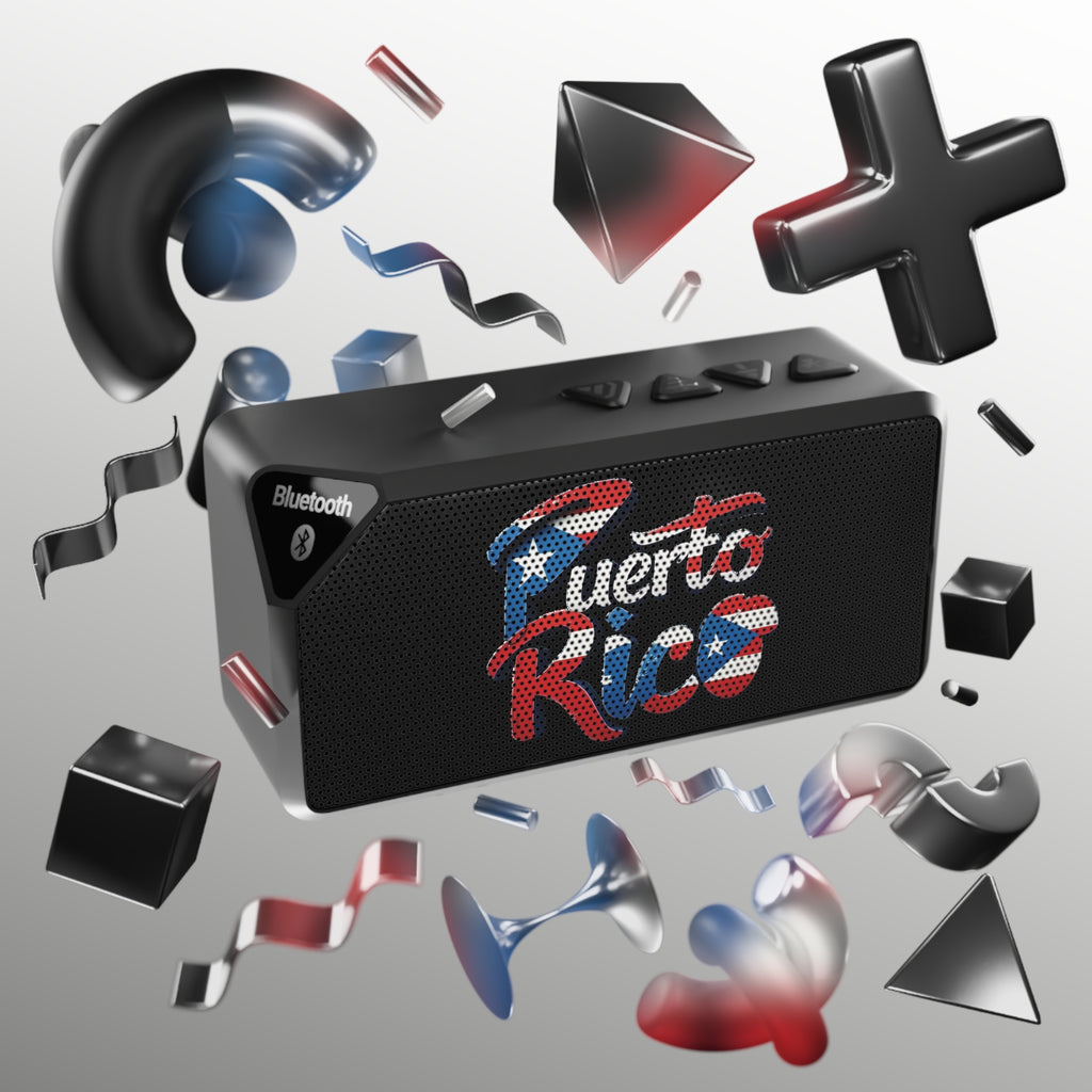 Altavoz Bluetooth de Puerto Rico: sistema de sonido inalámbrico con diseño patriótico